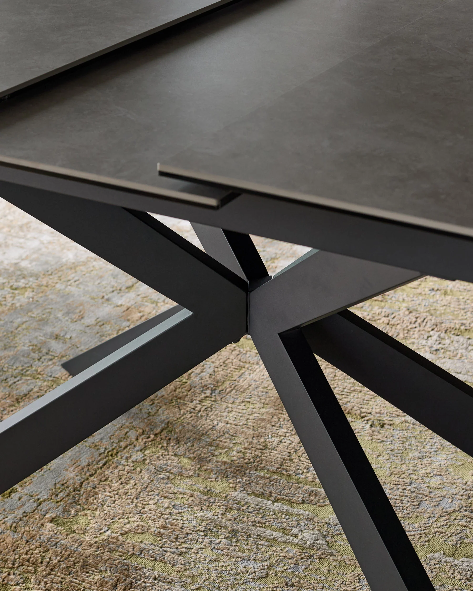 Hayden Light Grey Ceramic Extending 6 to 8 Seater Dining Table - Image 7