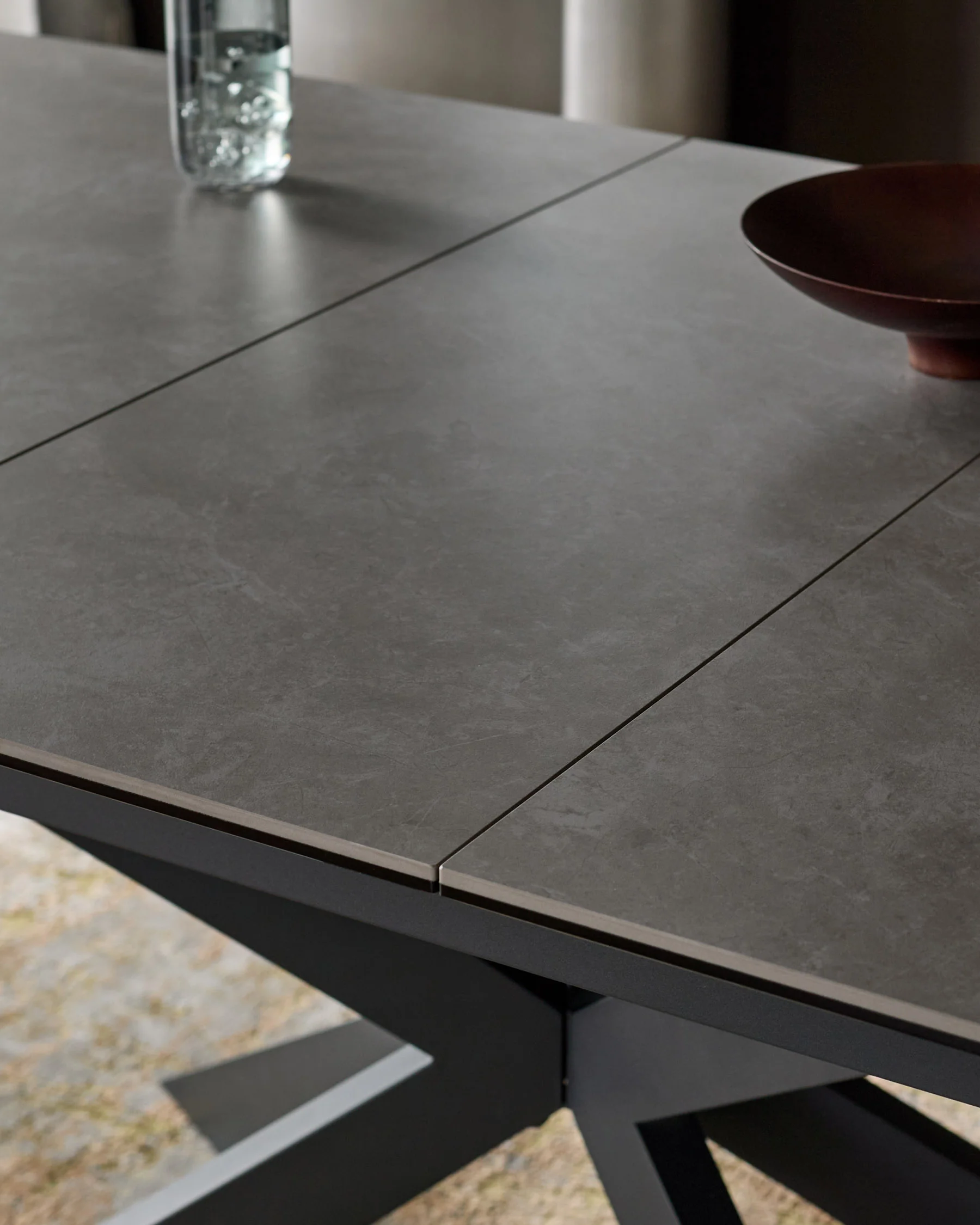 Hayden Light Grey Ceramic Extending 6 to 8 Seater Dining Table - Image 8