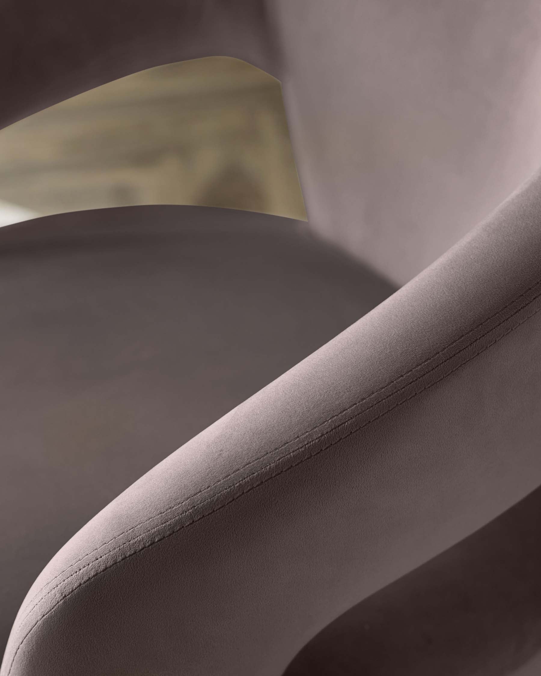 Heath mocha velvet accent chair - Image 5