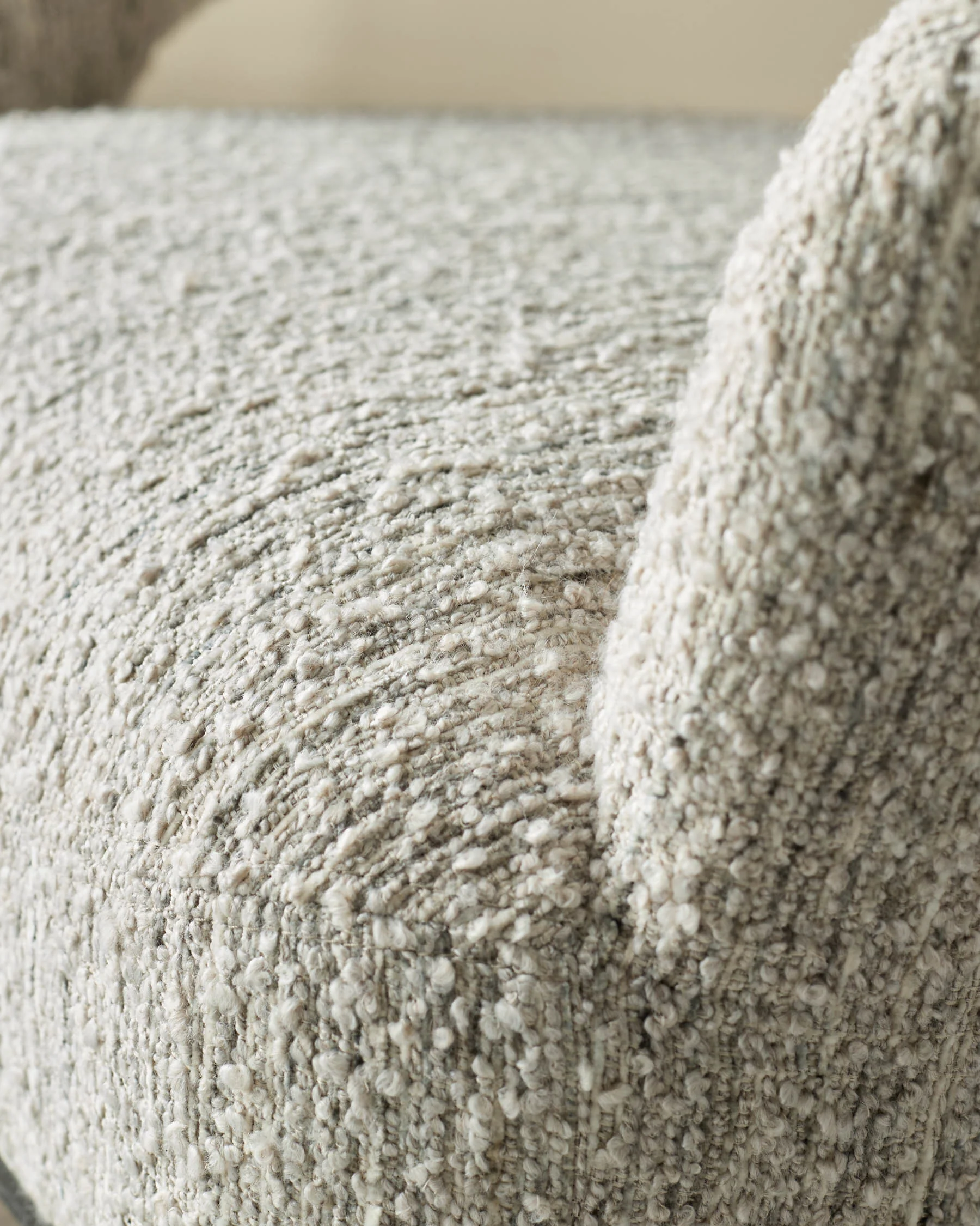 Heath cream chunky boucle accent chair - Image 7