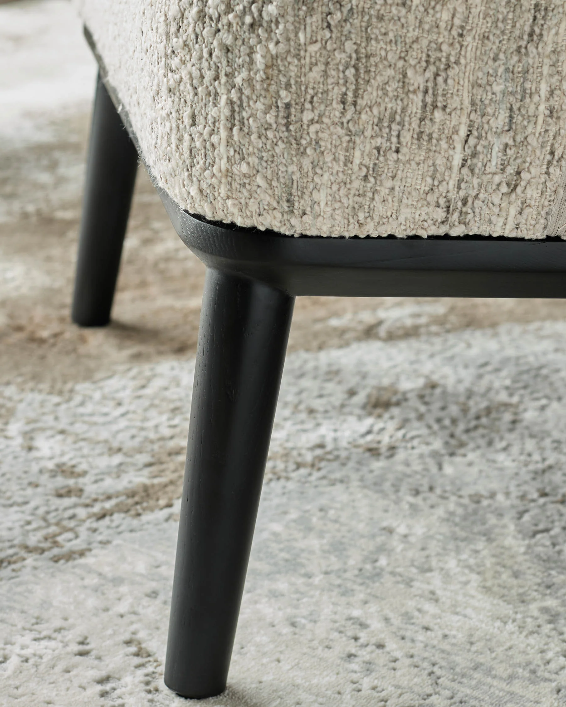 Heath cream chunky boucle accent chair - Image 8