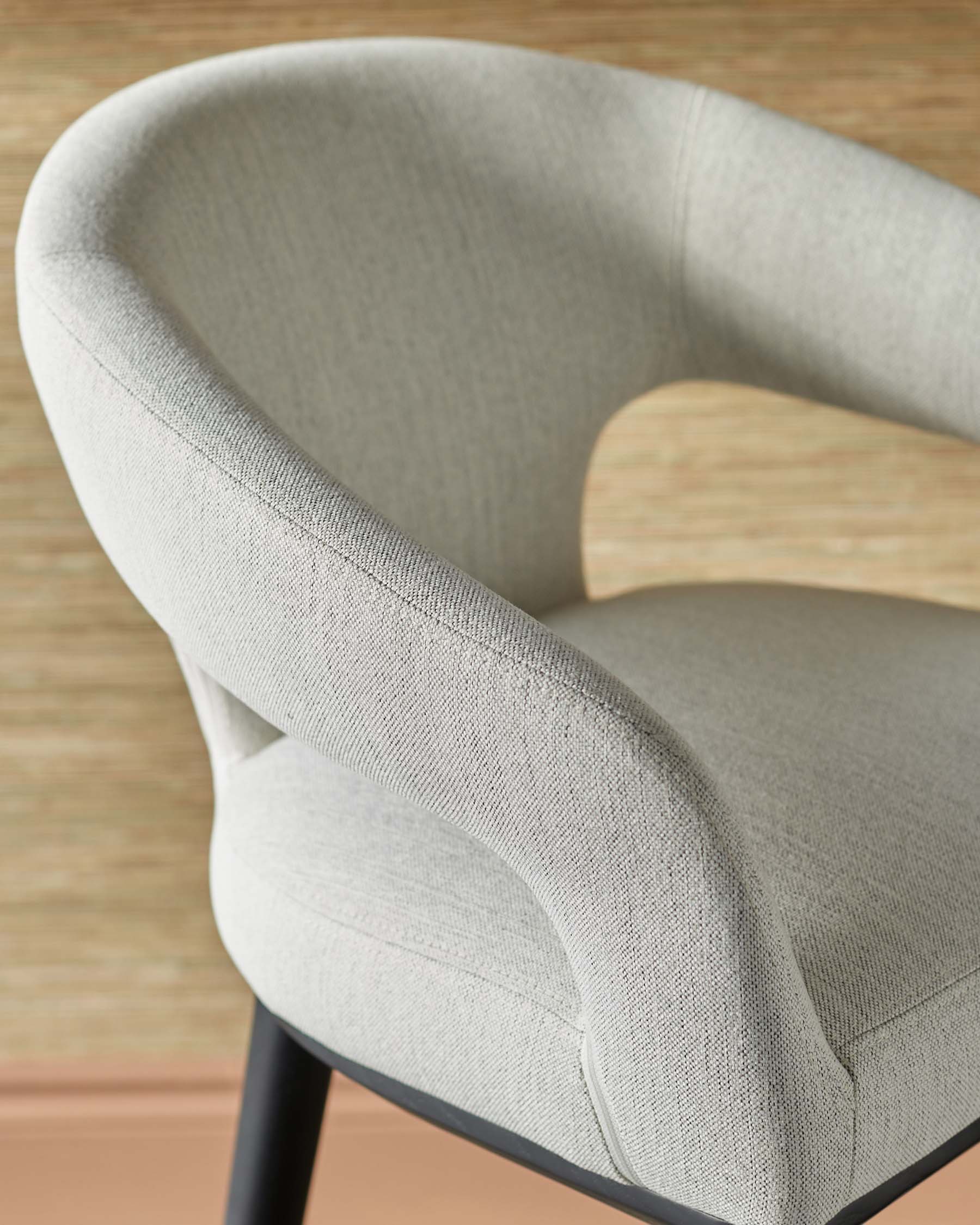 Heath ivory dual tone fabric bar stool - Image 6