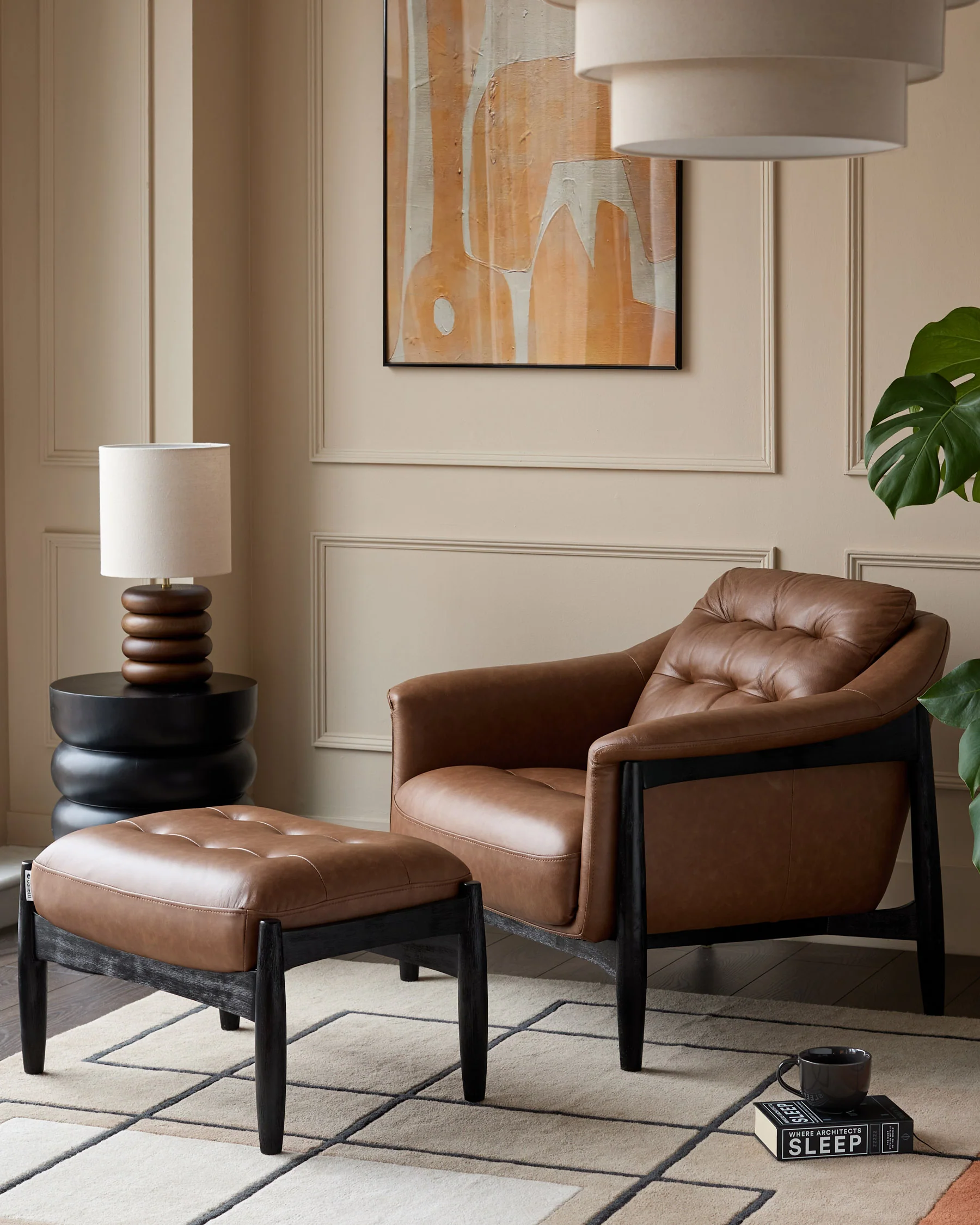 Hepworth black wood side table - Image 4