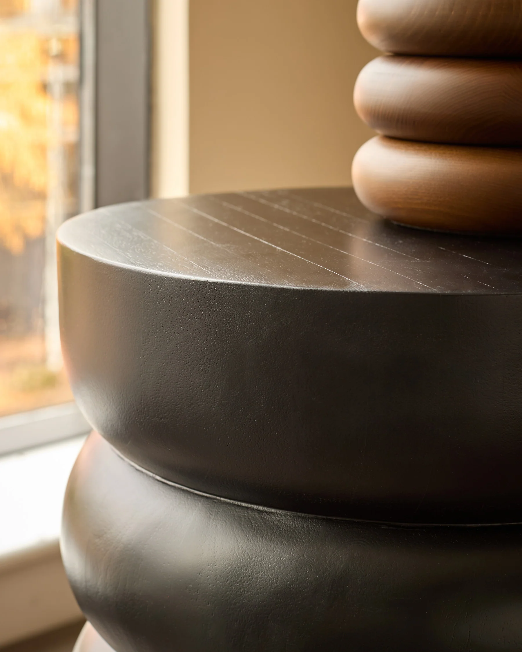 Hepworth black wood side table - Image 6