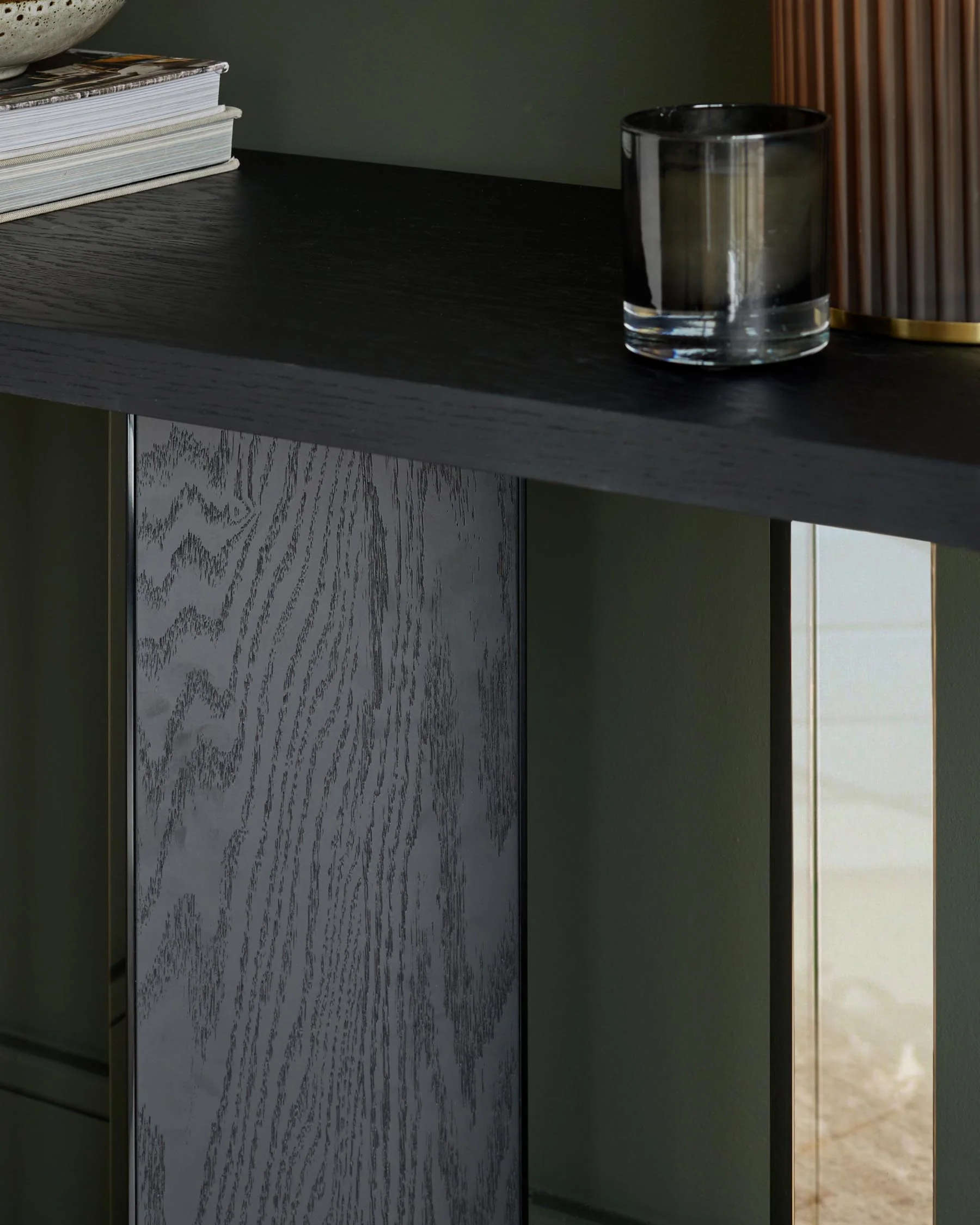 Holland black ash console table - Image 9