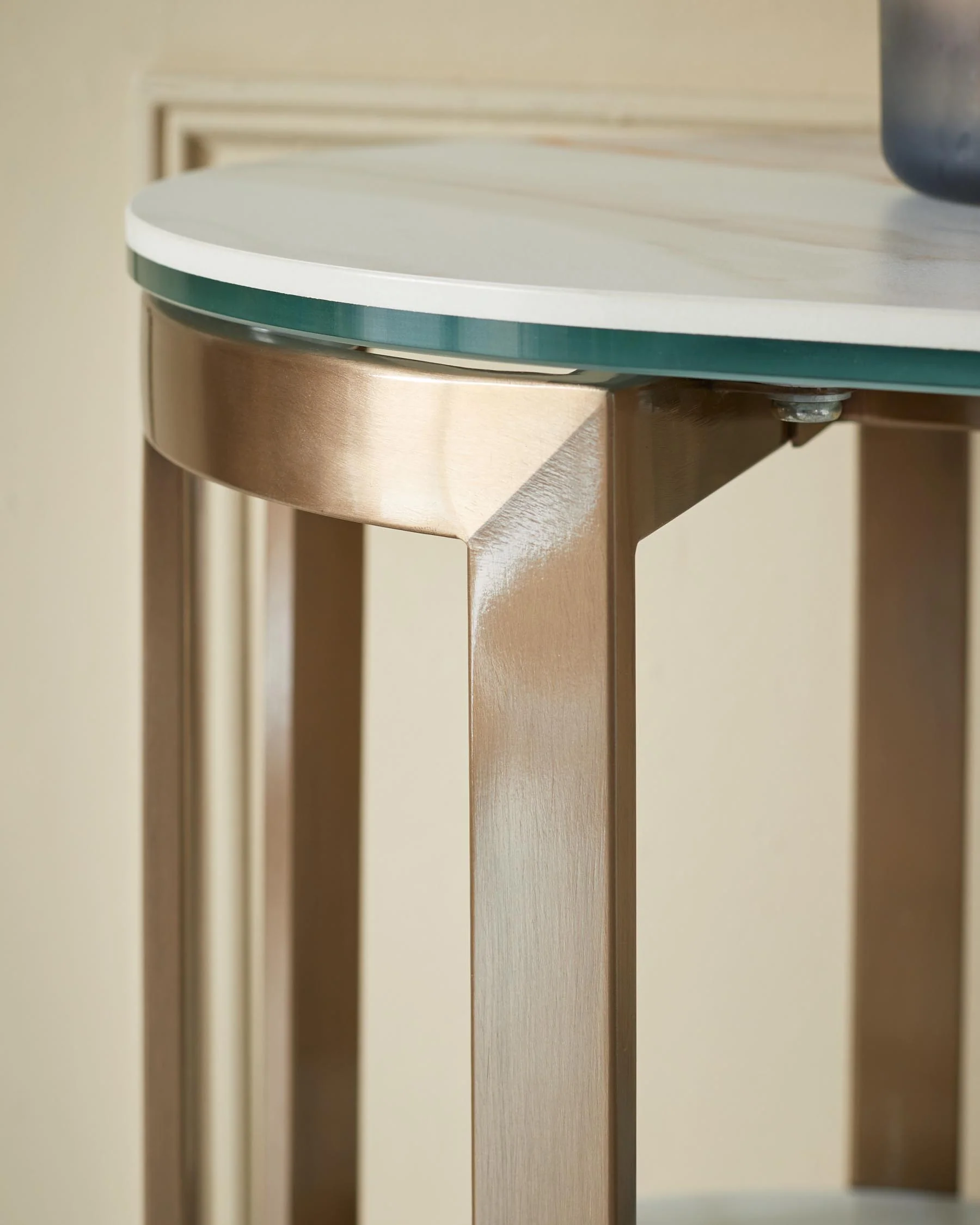 Isla natural ceramic console table - Image 6