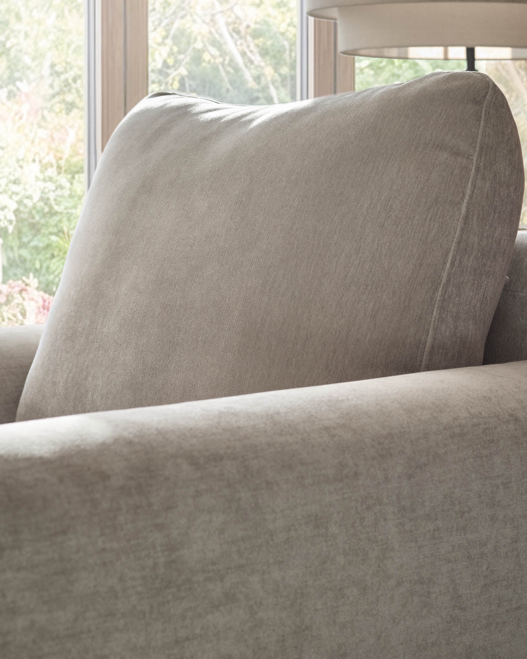 Jacob light grey fabric armchair - Image 6