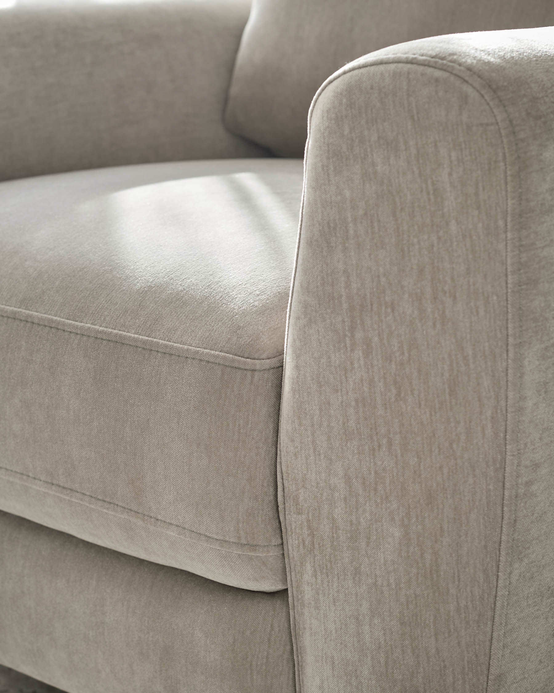 Jacob light grey fabric armchair - Image 8