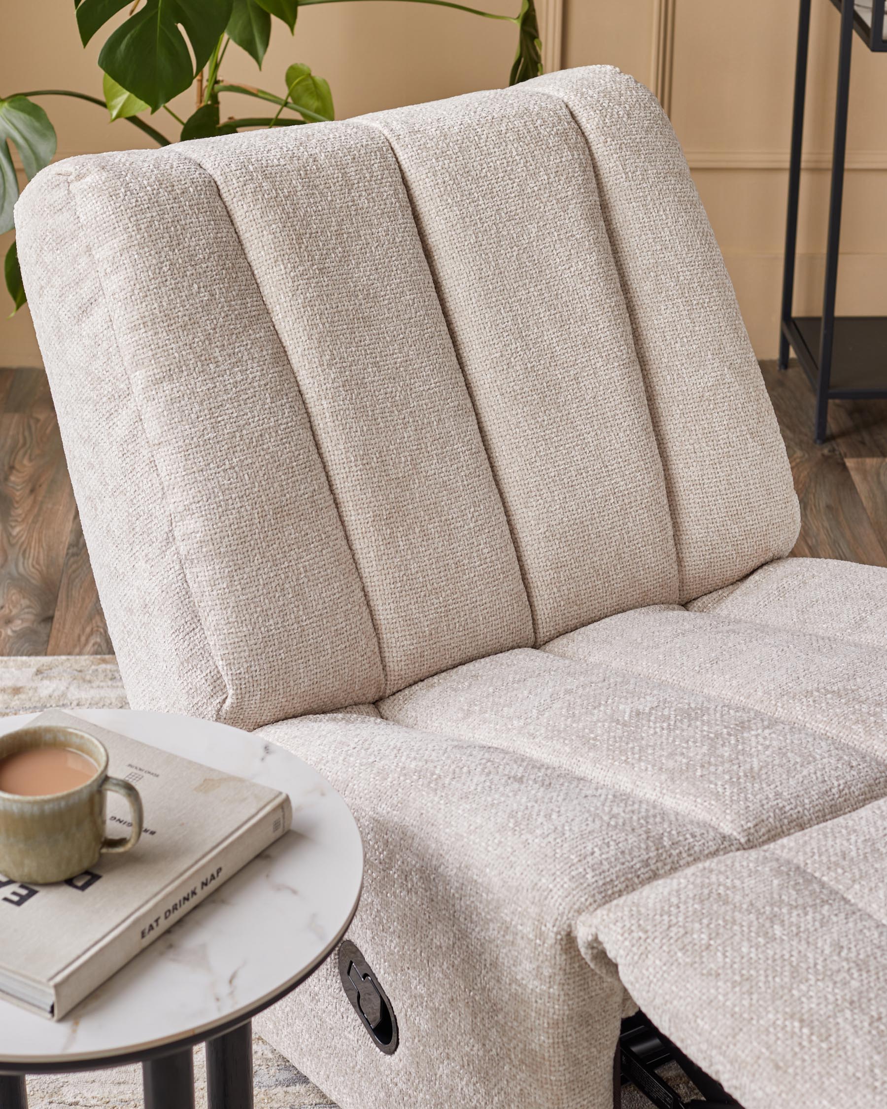 Jayla Natural Chunky Weave Rocking Swivel Recliner - Image 10