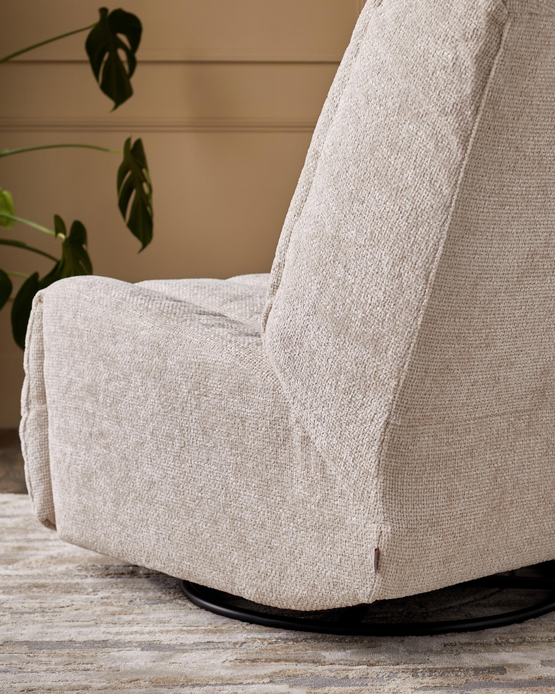 Jayla Natural Chunky Weave Rocking Swivel Recliner - Image 8