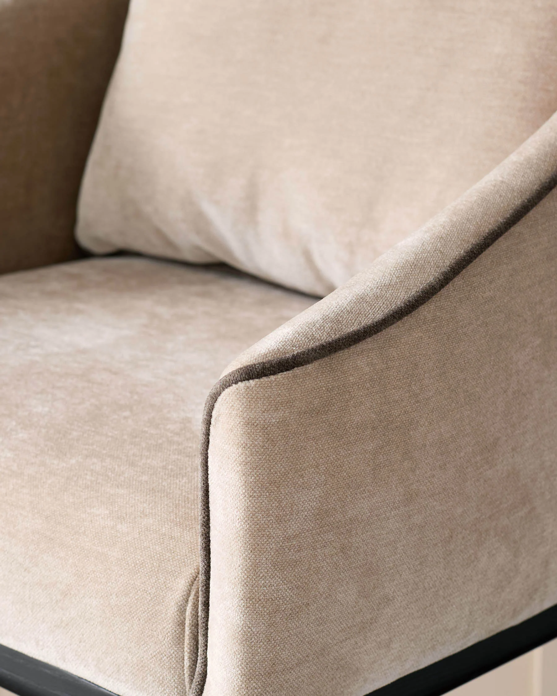 Julep champagne fabric bar stool - Image 5