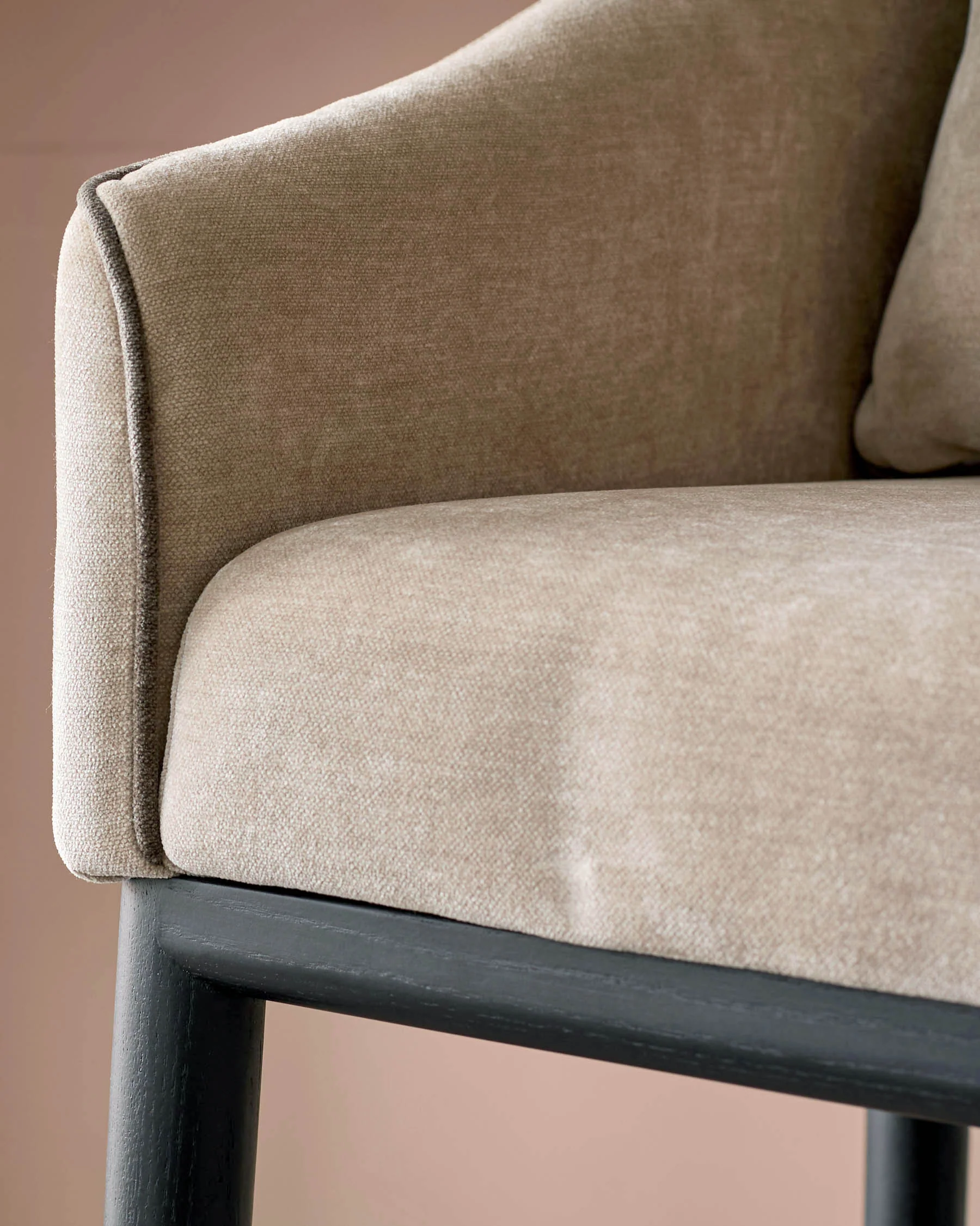 Julep champagne fabric bar stool - Image 6