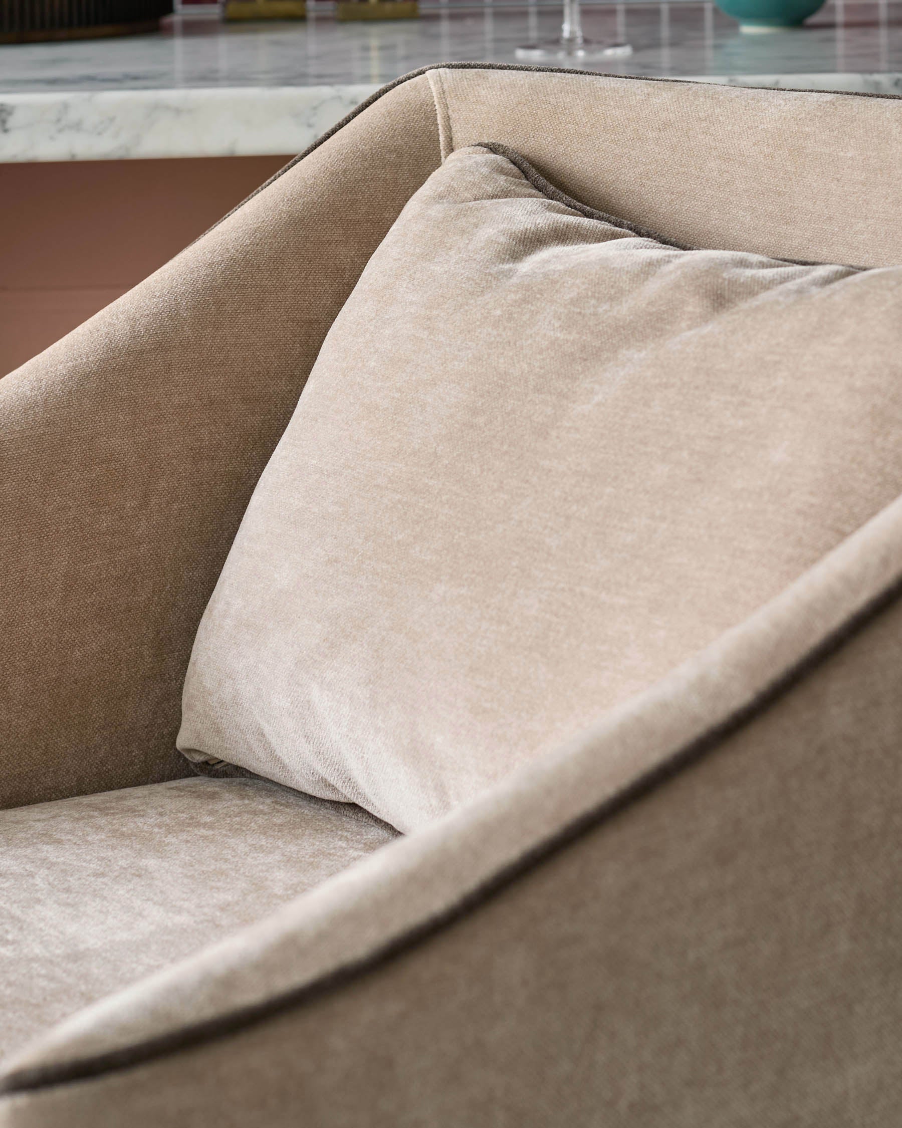 Julep champagne fabric bar stool - Image 8
