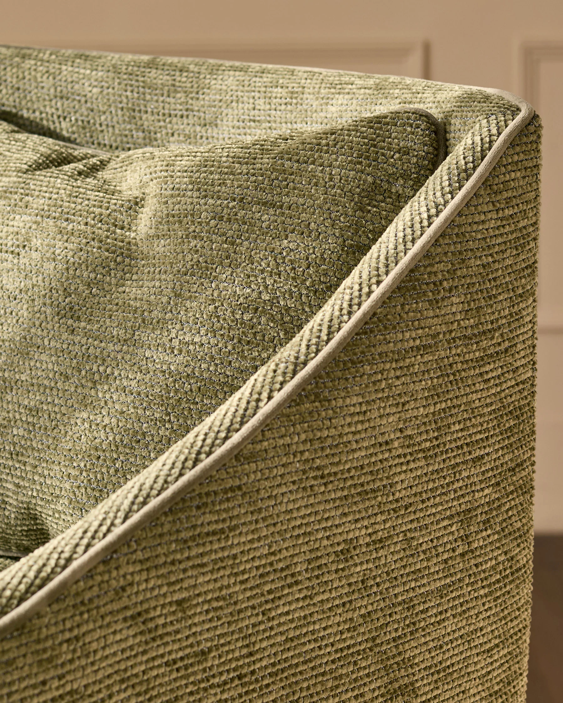 Julep olive green fabric bar stool - Image 5