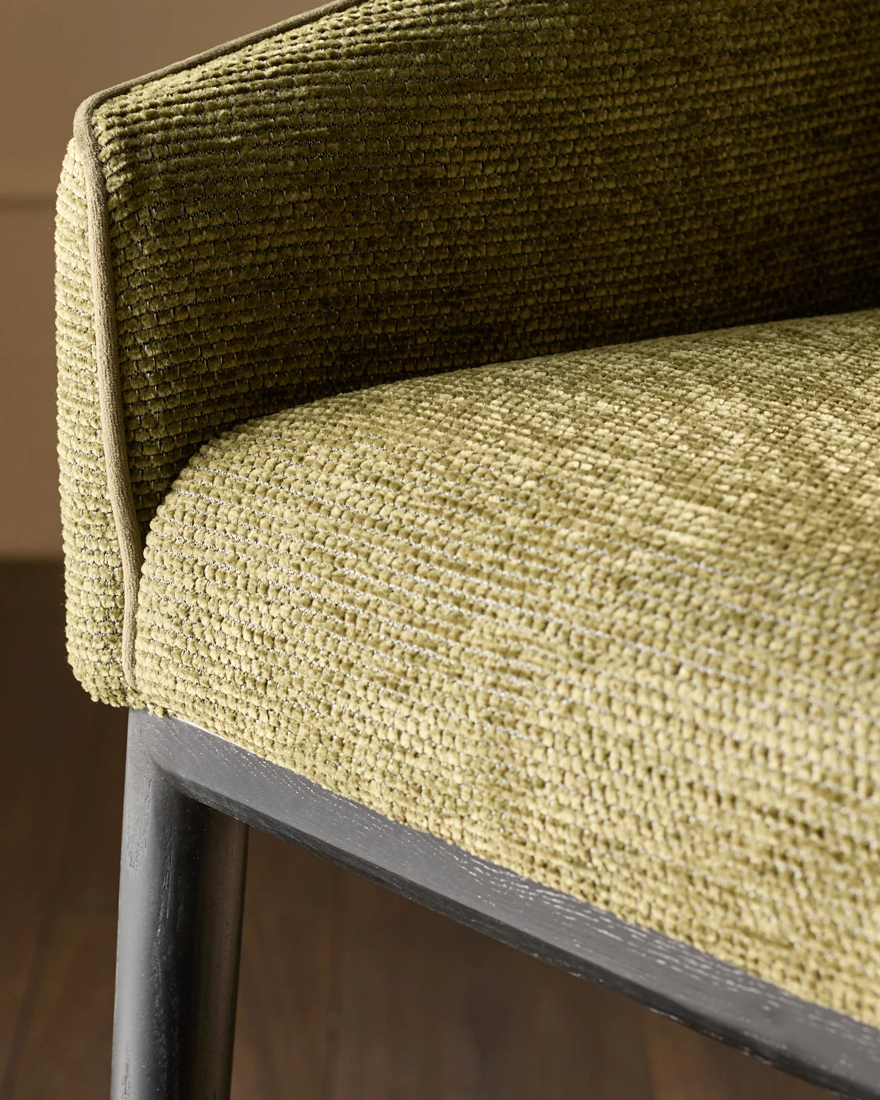 Julep olive green fabric bar stool - Image 6