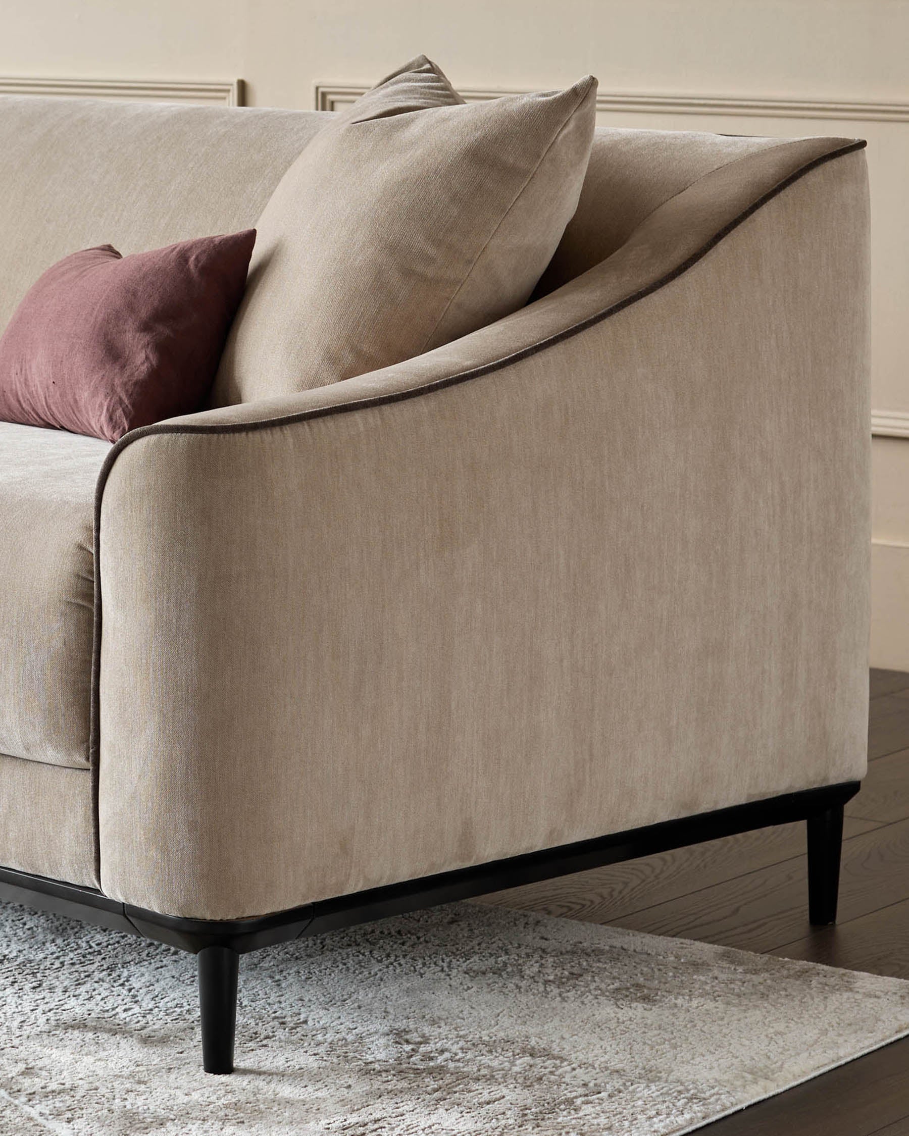 Julep champagne fabric 2 seater sofa - Image 3
