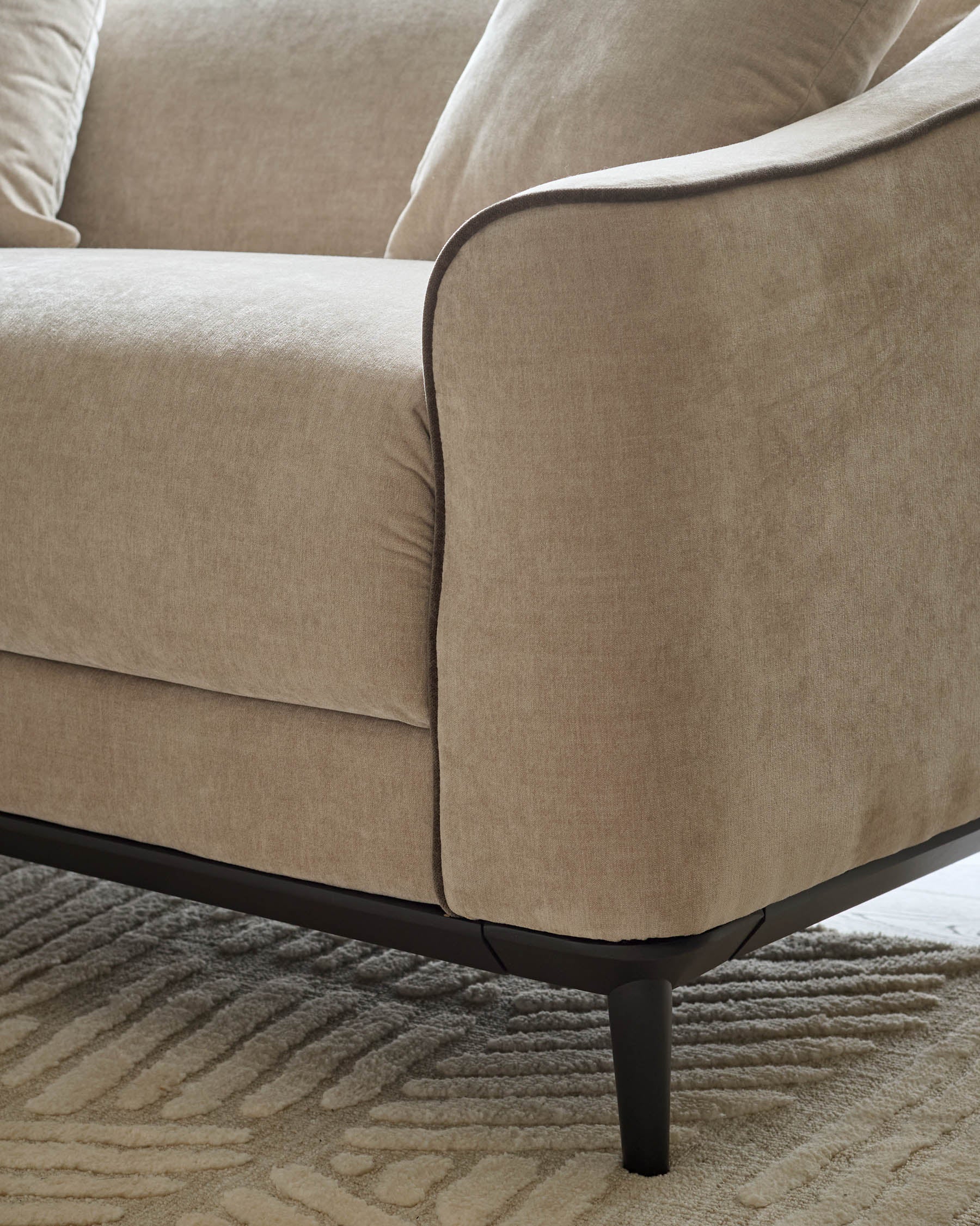 Julep champagne fabric 2 seater sofa - Image 9