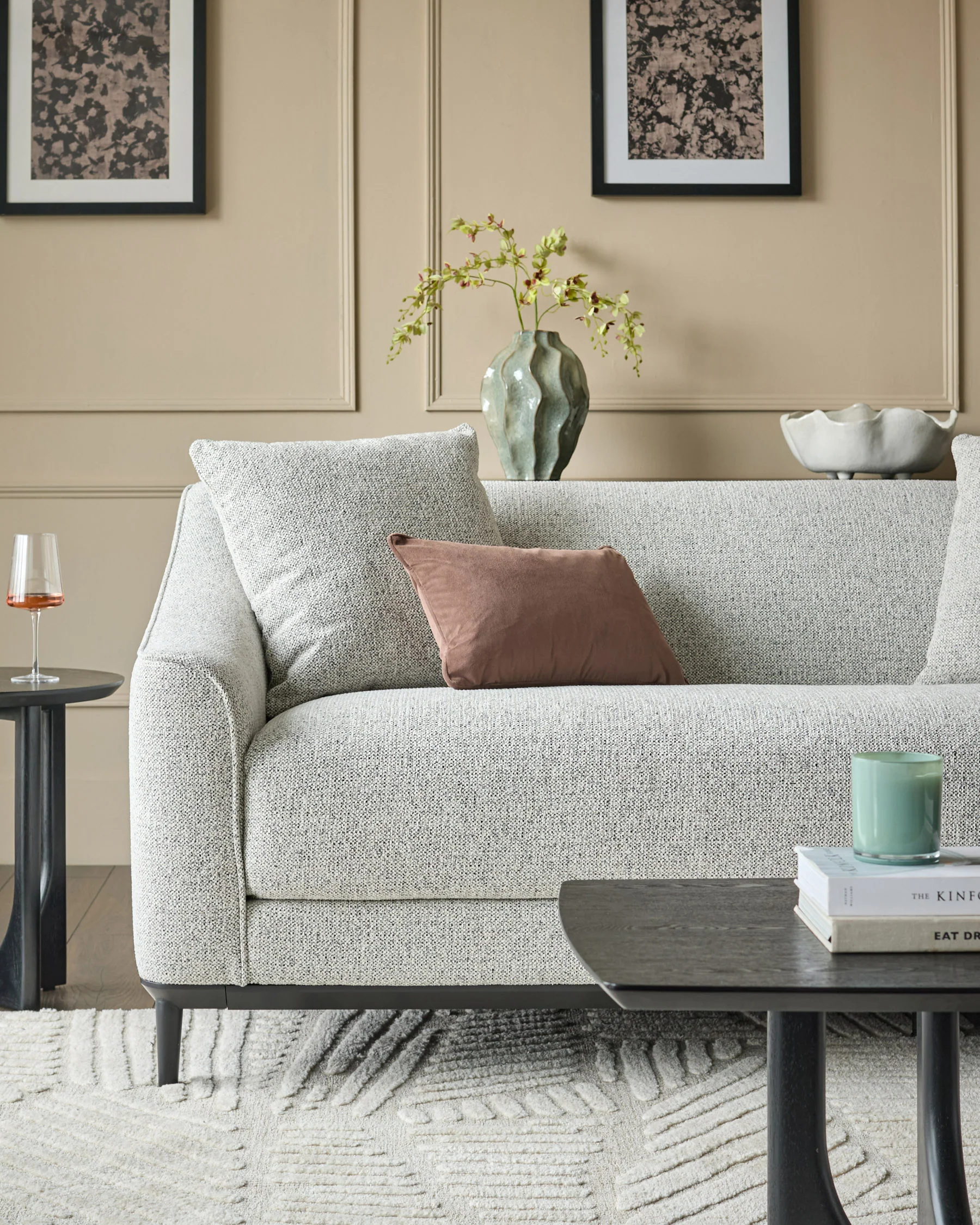 Julep grey fabric 2 seater sofa - Image 3