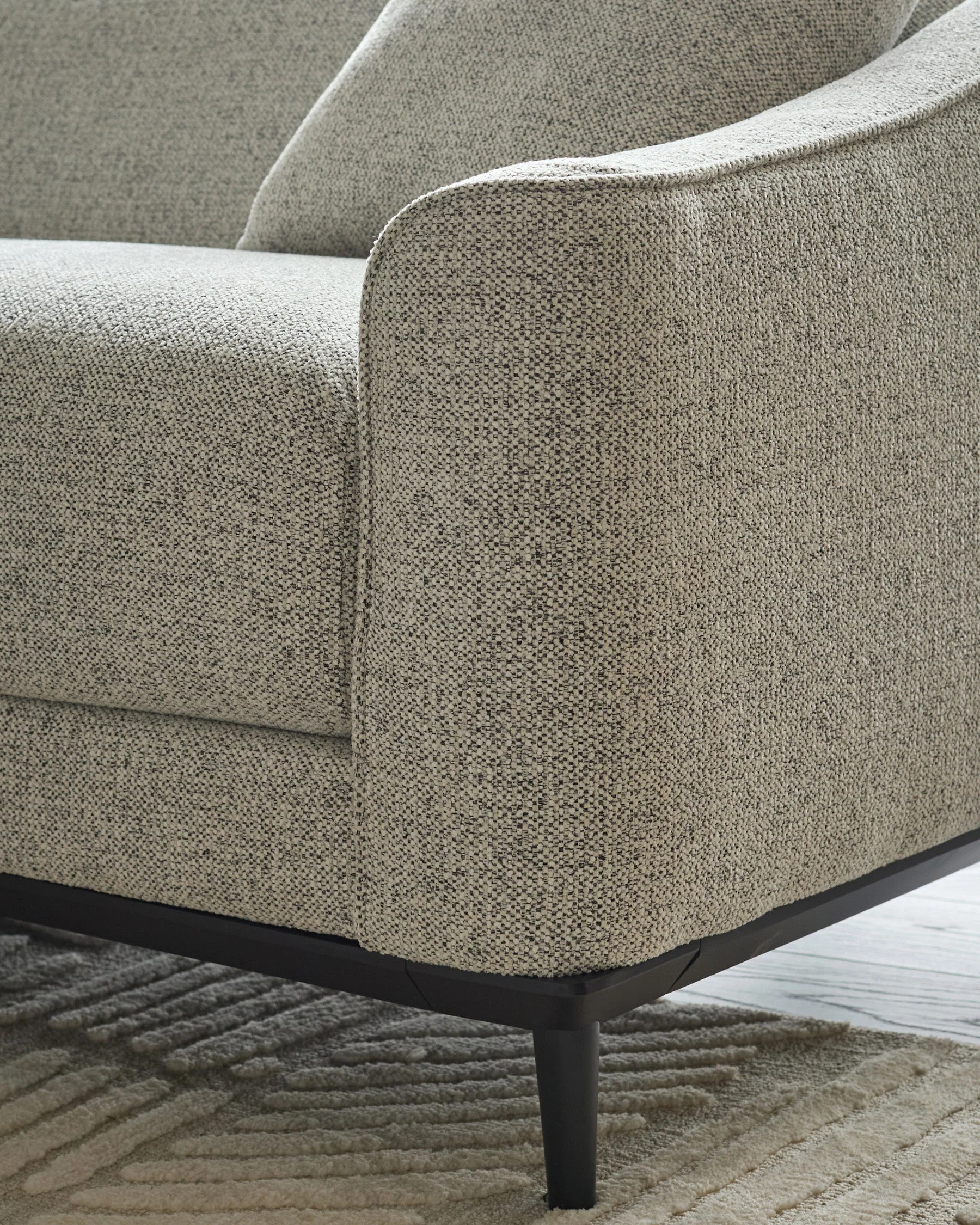 Julep grey fabric 3 seater sofa - Image 11