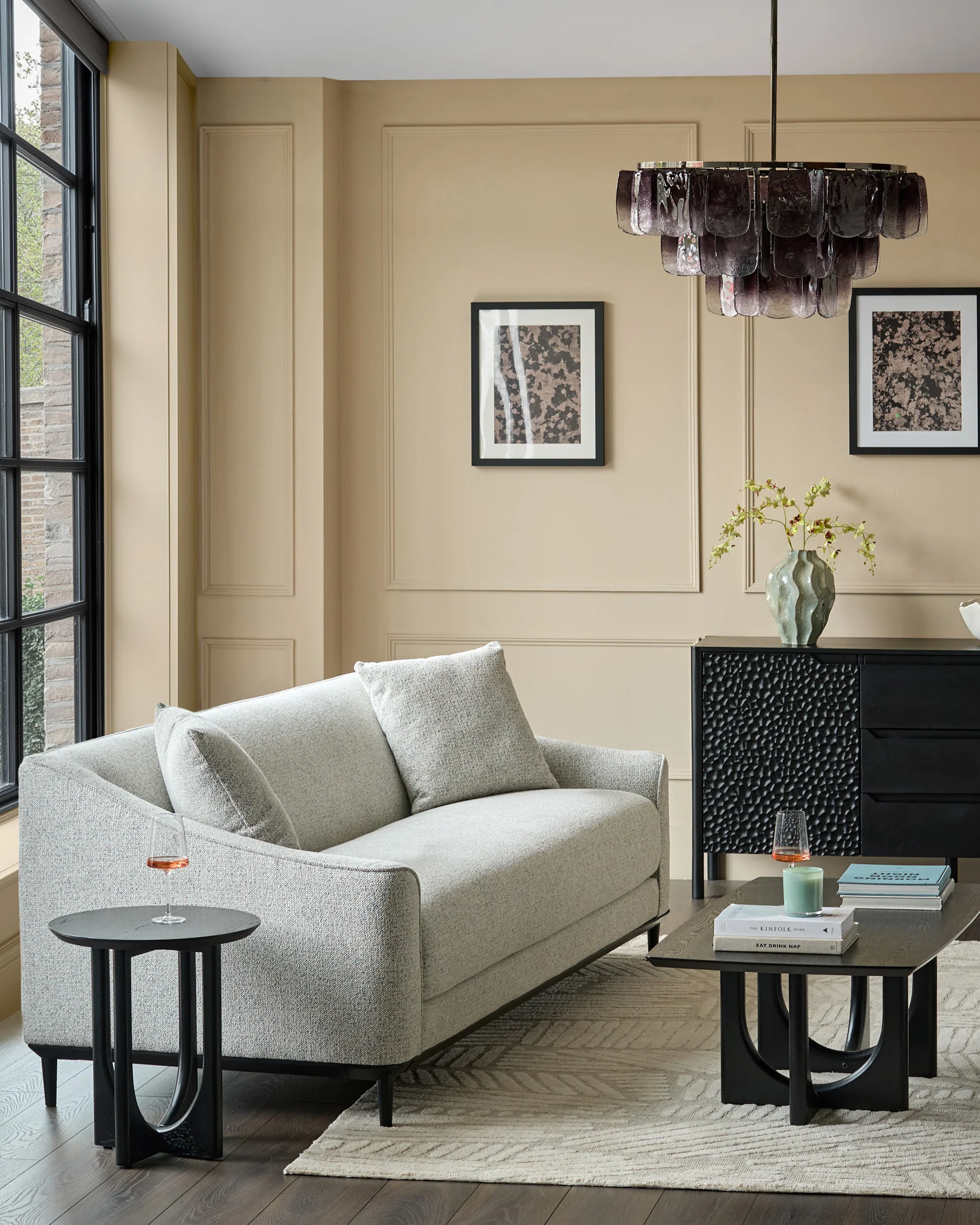 Julep grey fabric 3 seater sofa - Image 3