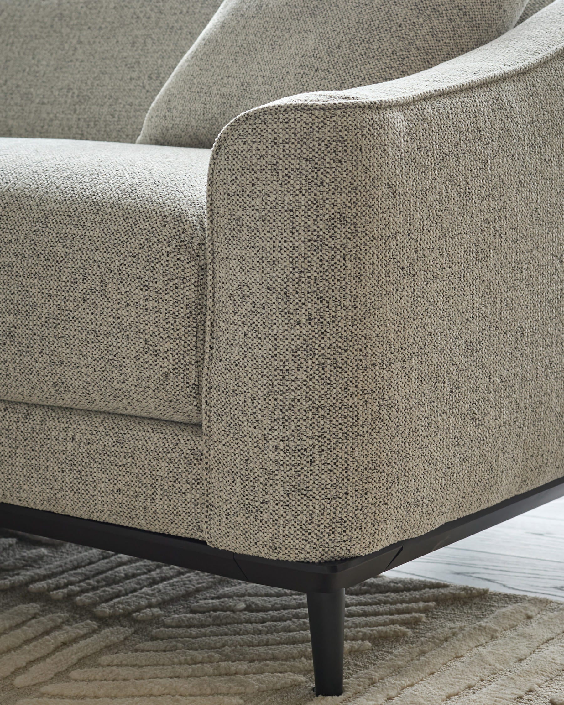 Julep grey fabric 3 seater sofa - Image 5