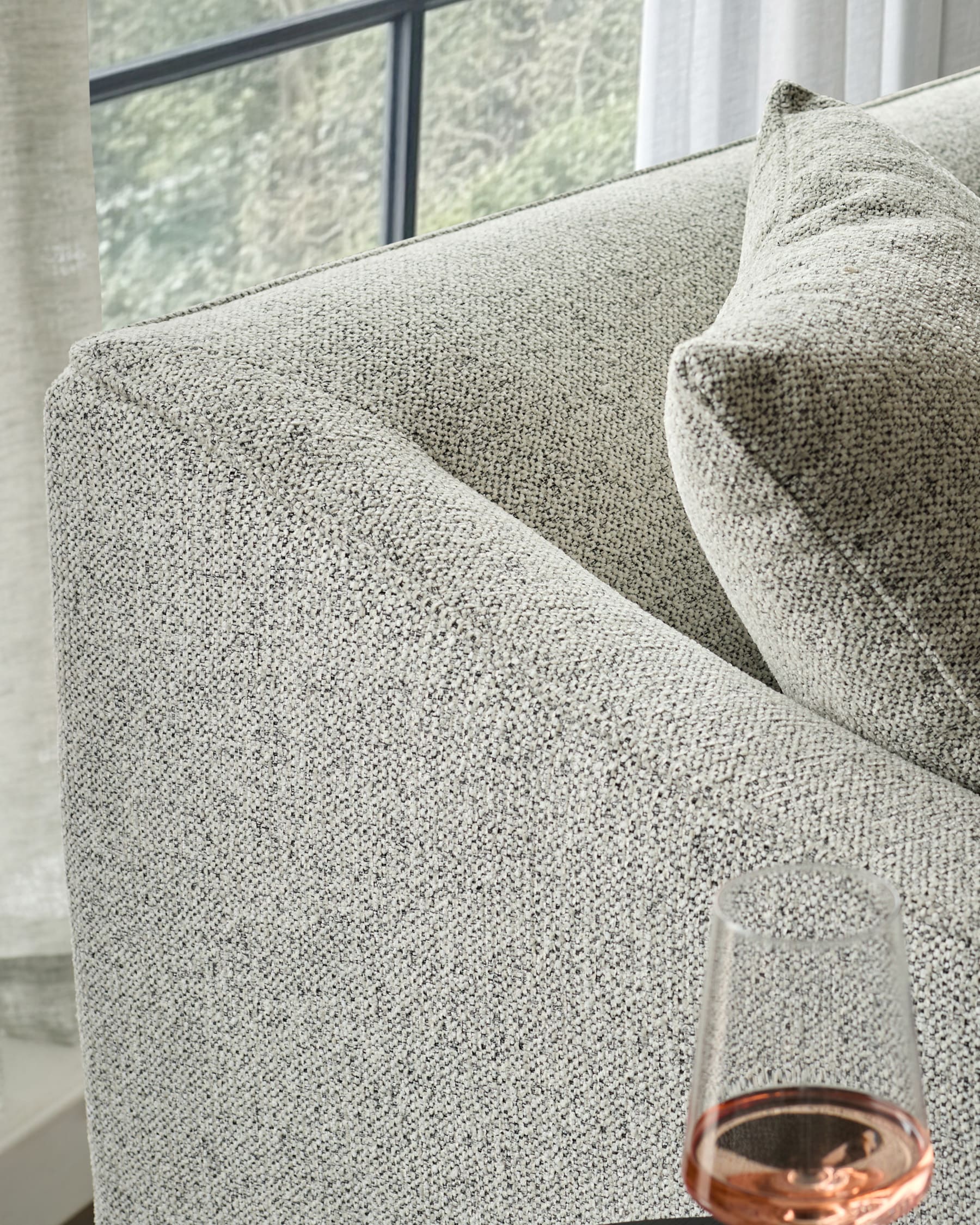 Julep grey fabric 3 seater sofa - Image 9