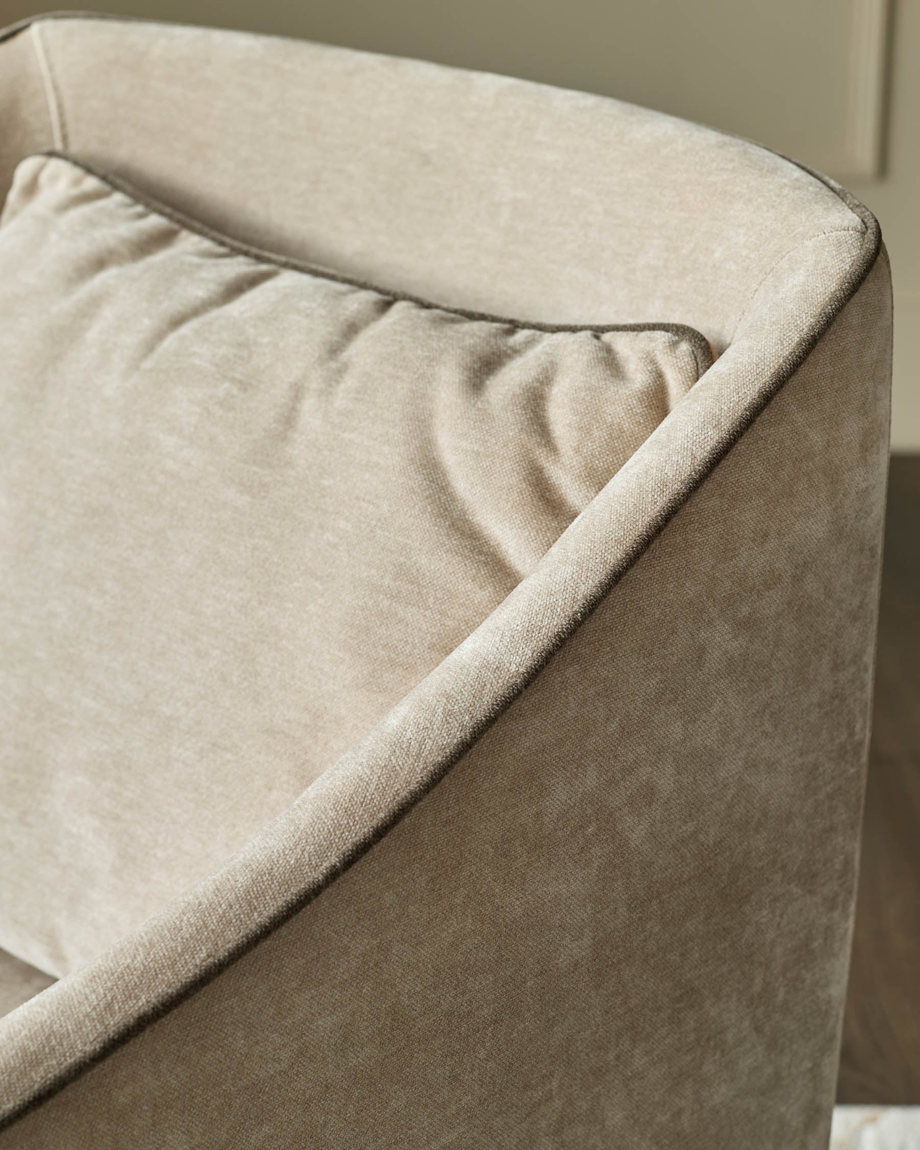 Julep champagne fabric dining chair - Image 5