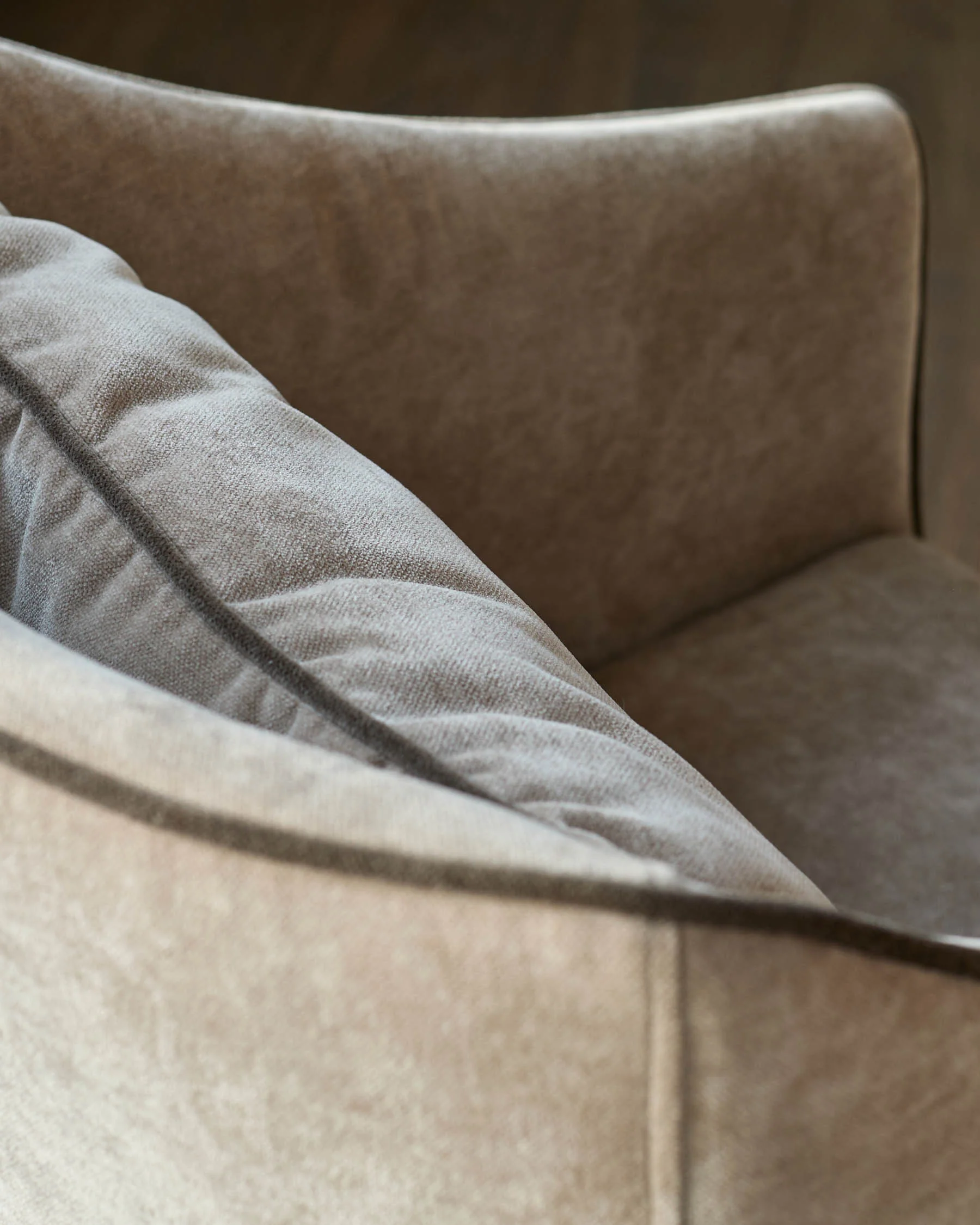Julep champagne fabric dining chair - Image 7