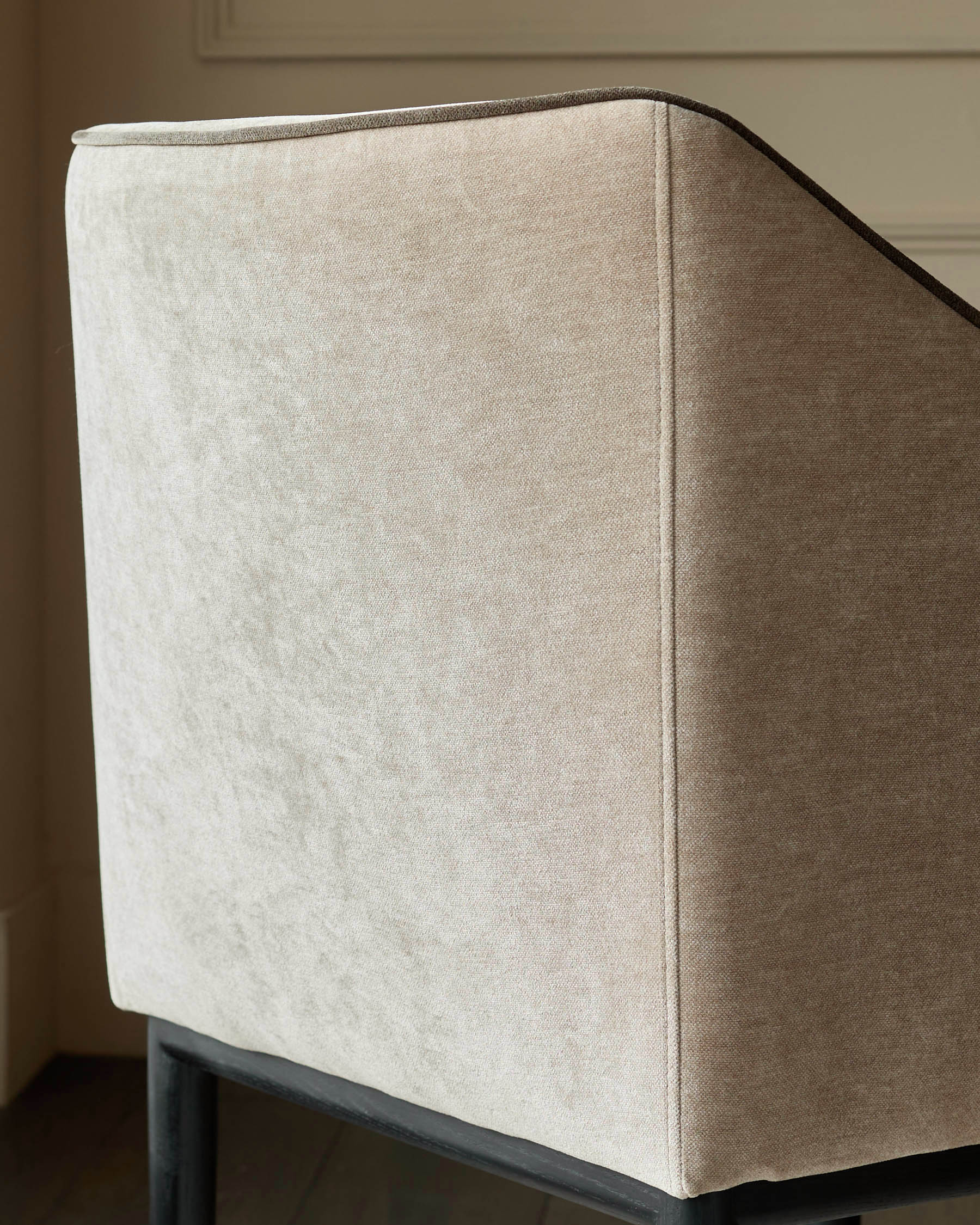 Julep champagne fabric dining chair - Image 8