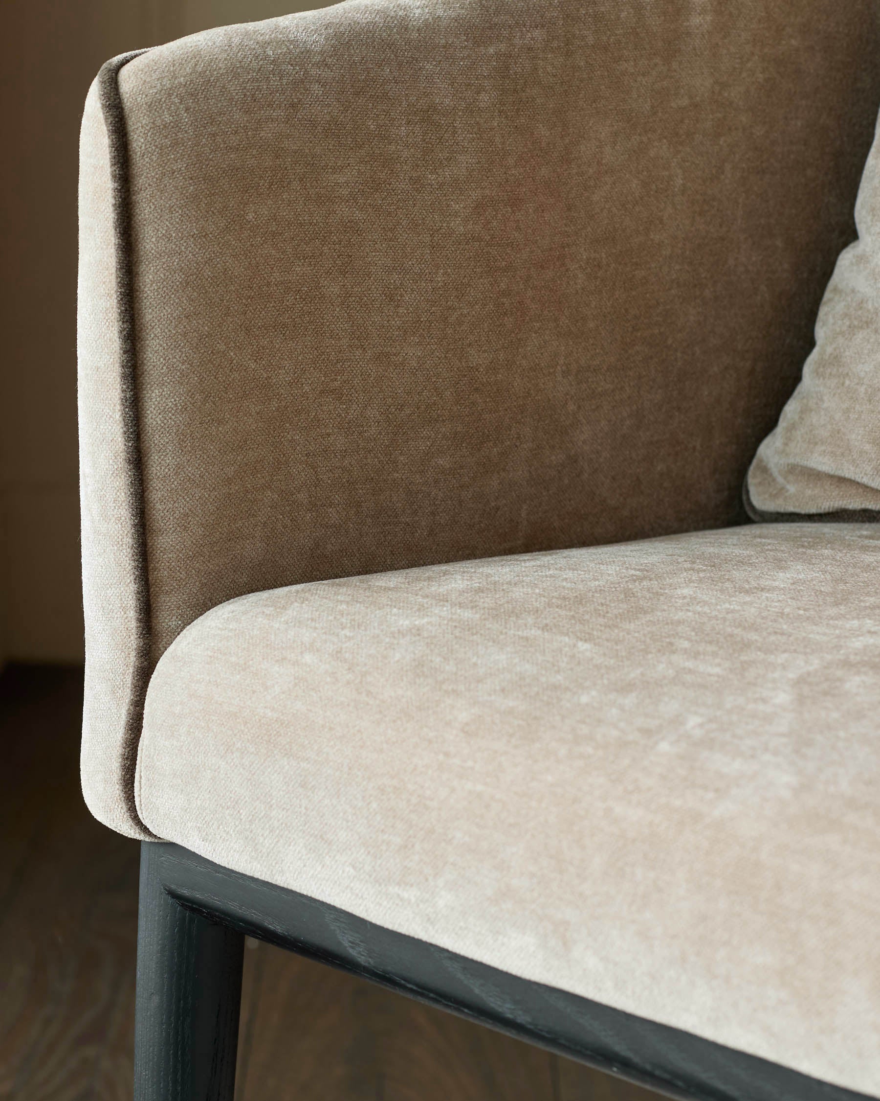 Julep champagne fabric dining chair - Image 9