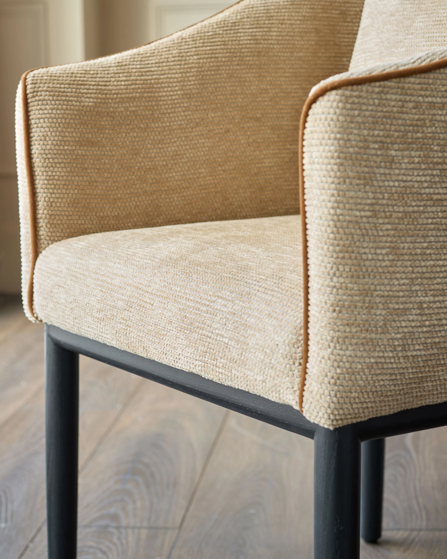 Julep honey fabric dining chair - Image 5