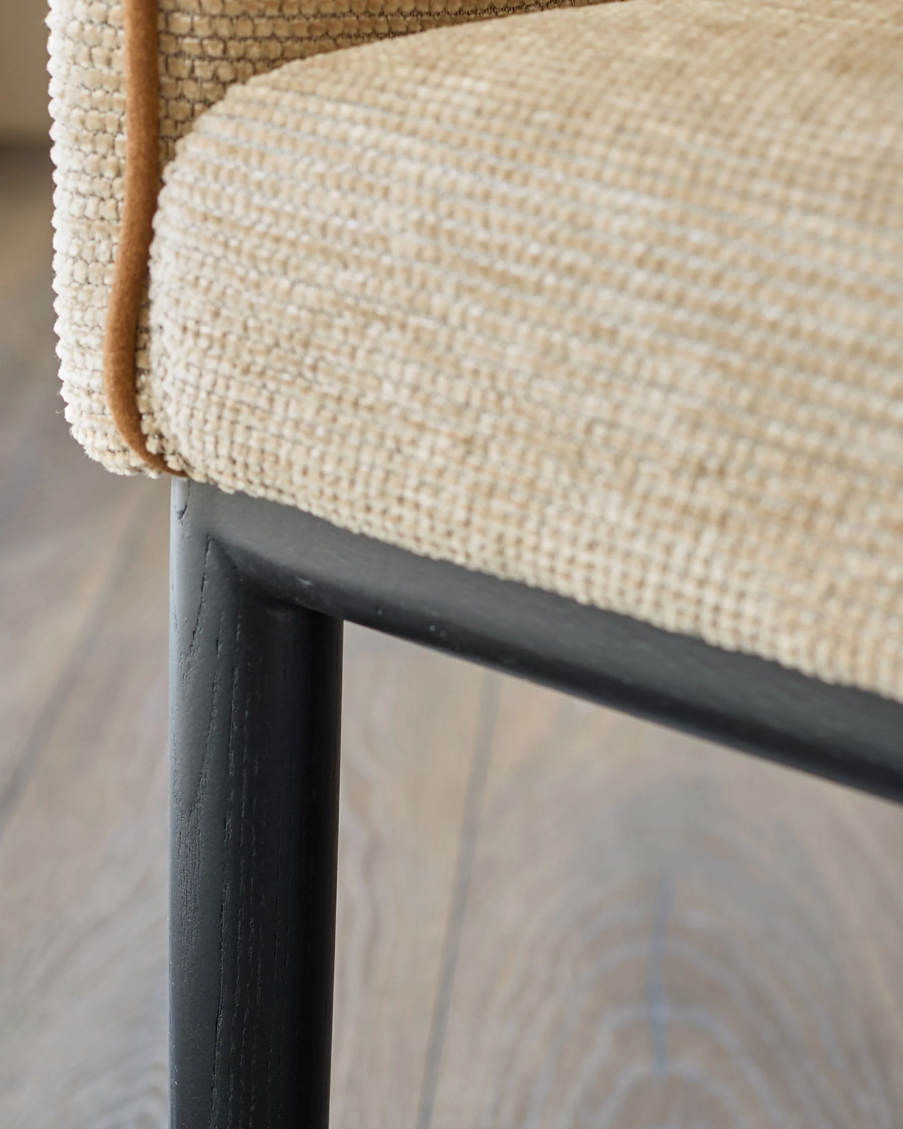 Julep honey fabric dining chair - Image 8