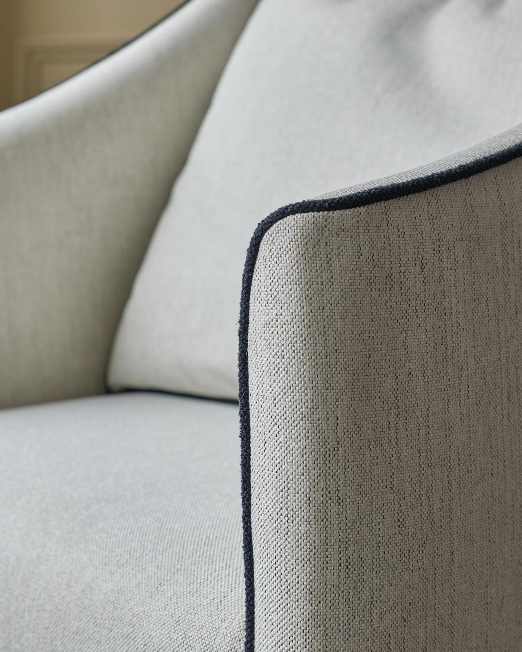 Julep ivory dual tone fabric dining chair - Image 6