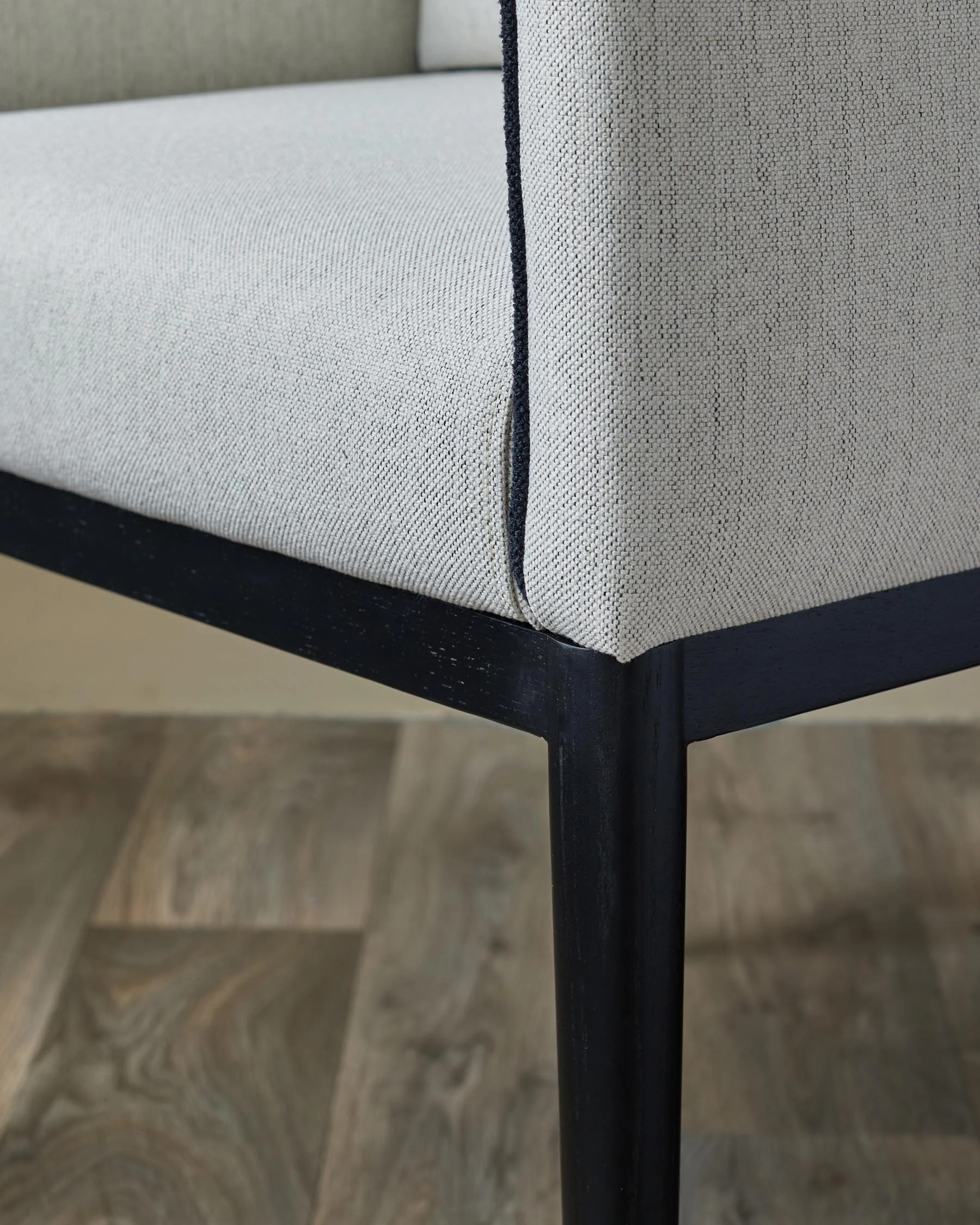 Julep ivory dual tone fabric dining chair - Image 9