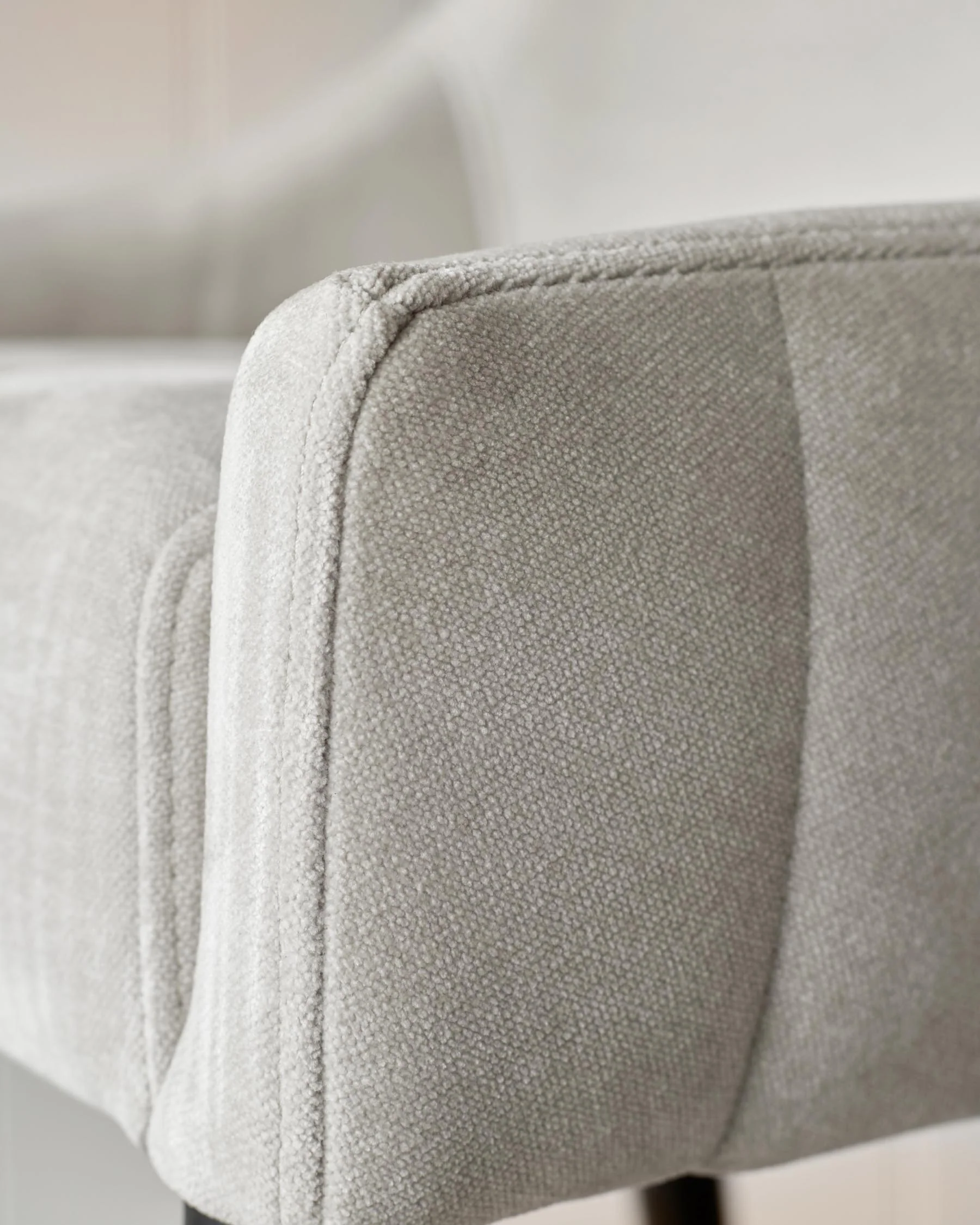 Juliana natural grey fabric bar stool - Image 6