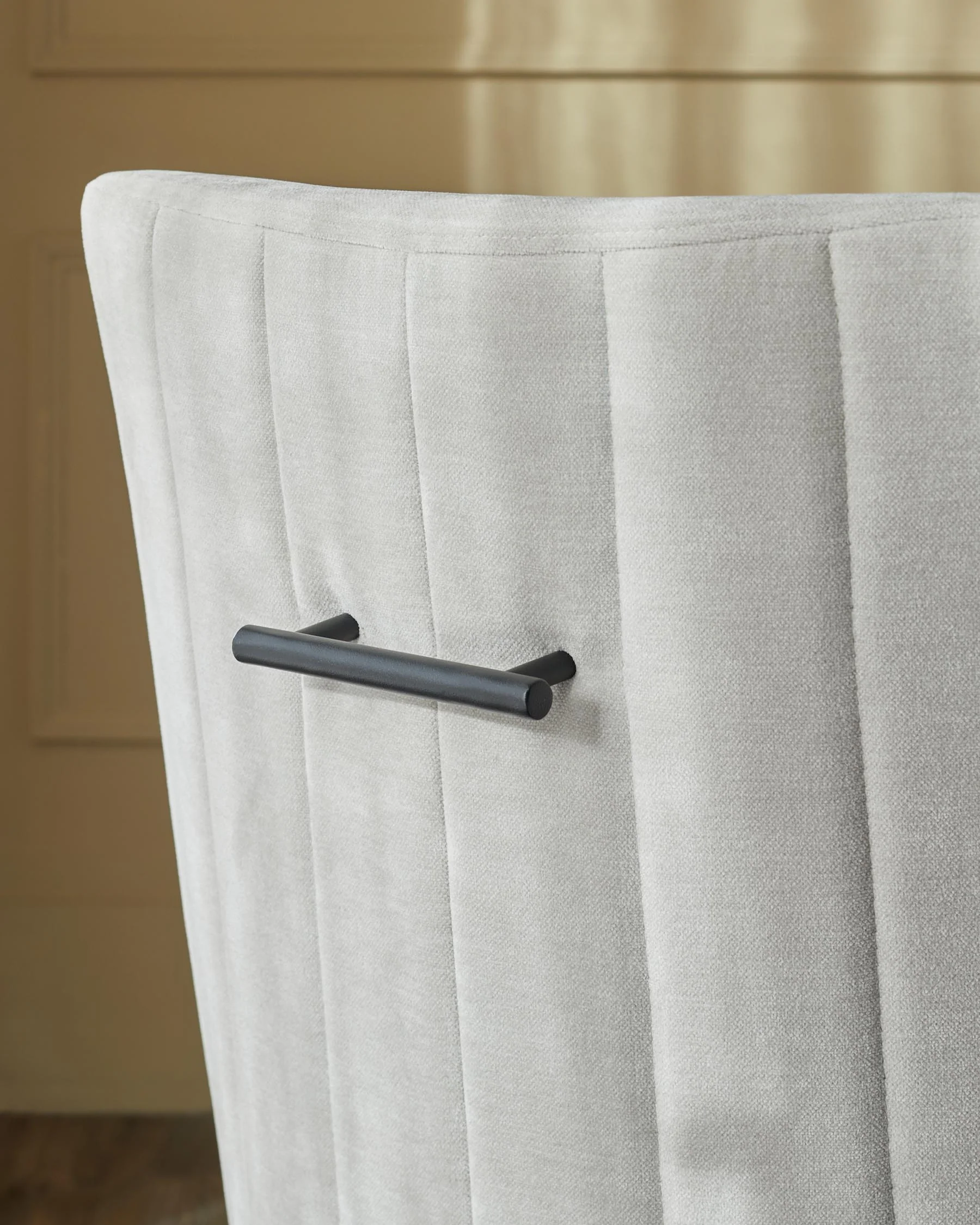 Juliana natural grey fabric dining chair - Image 5