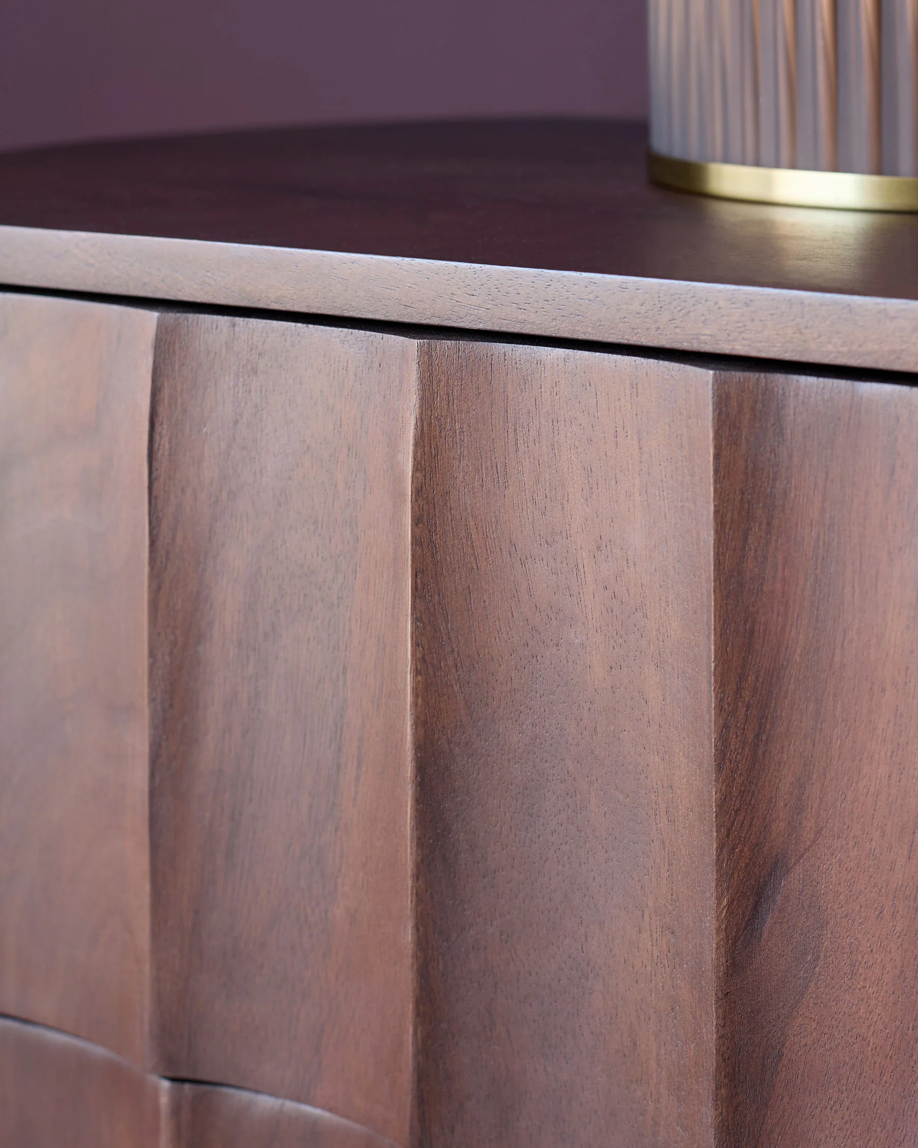 Juniper dark wood bedside table - Image 3