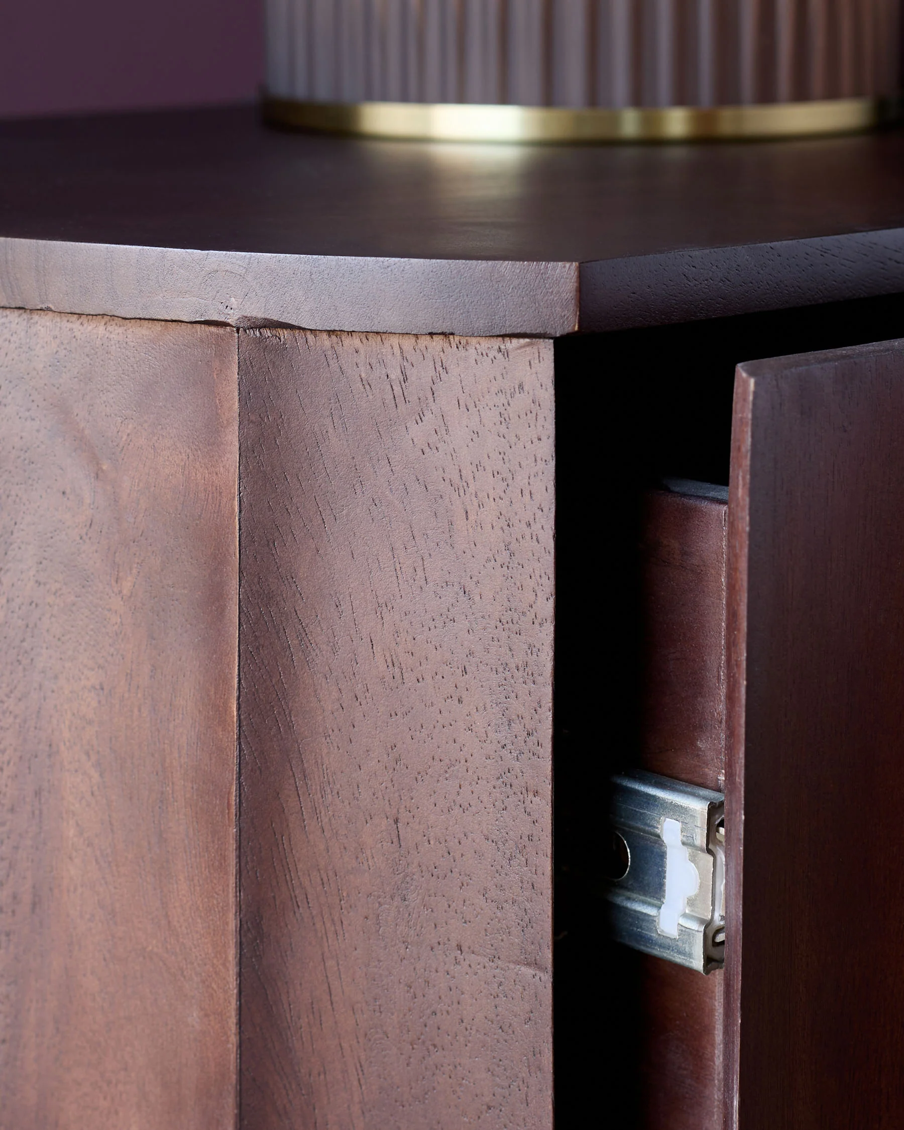 Juniper dark wood bedside table - Image 5