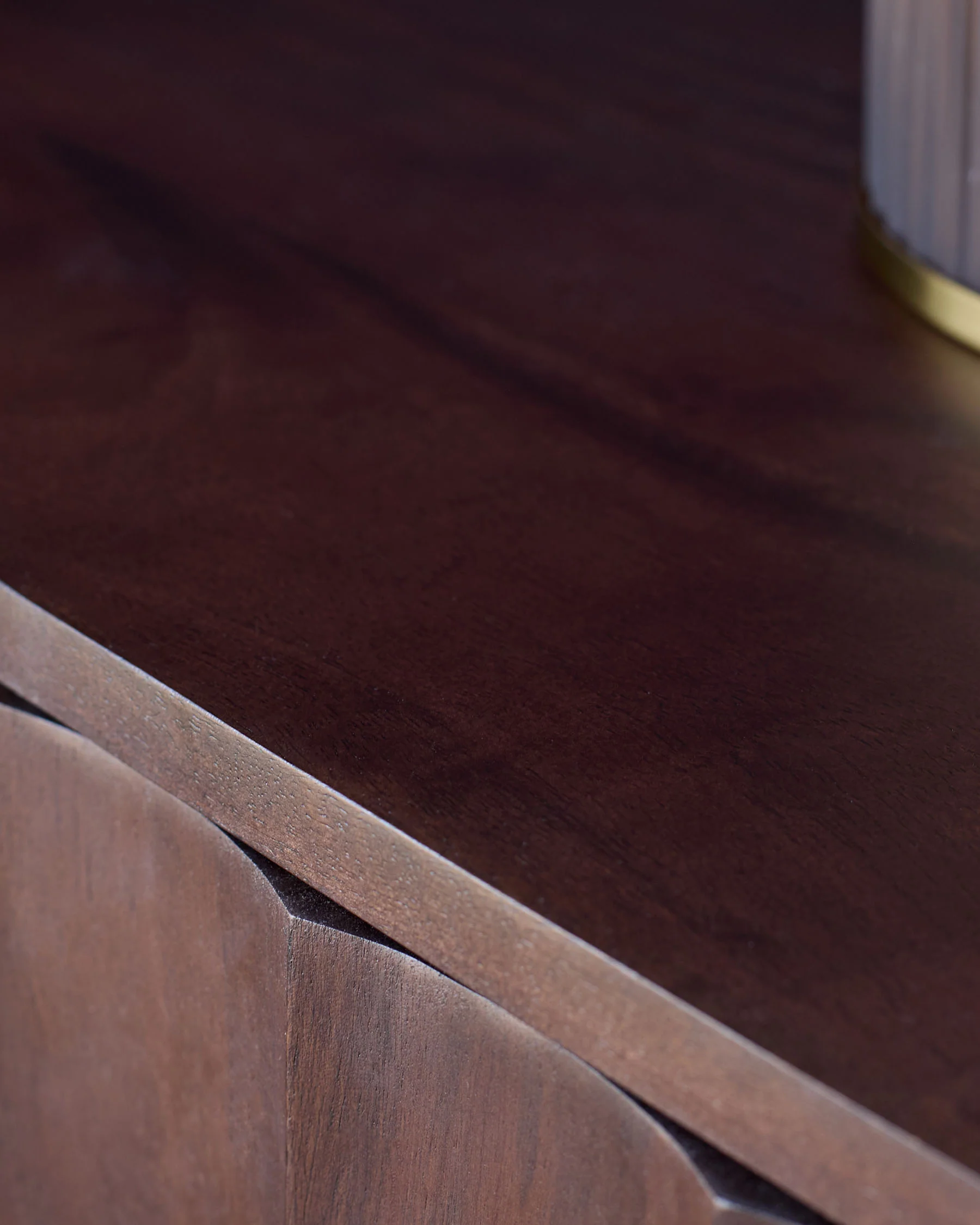 Juniper dark wood bedside table - Image 6