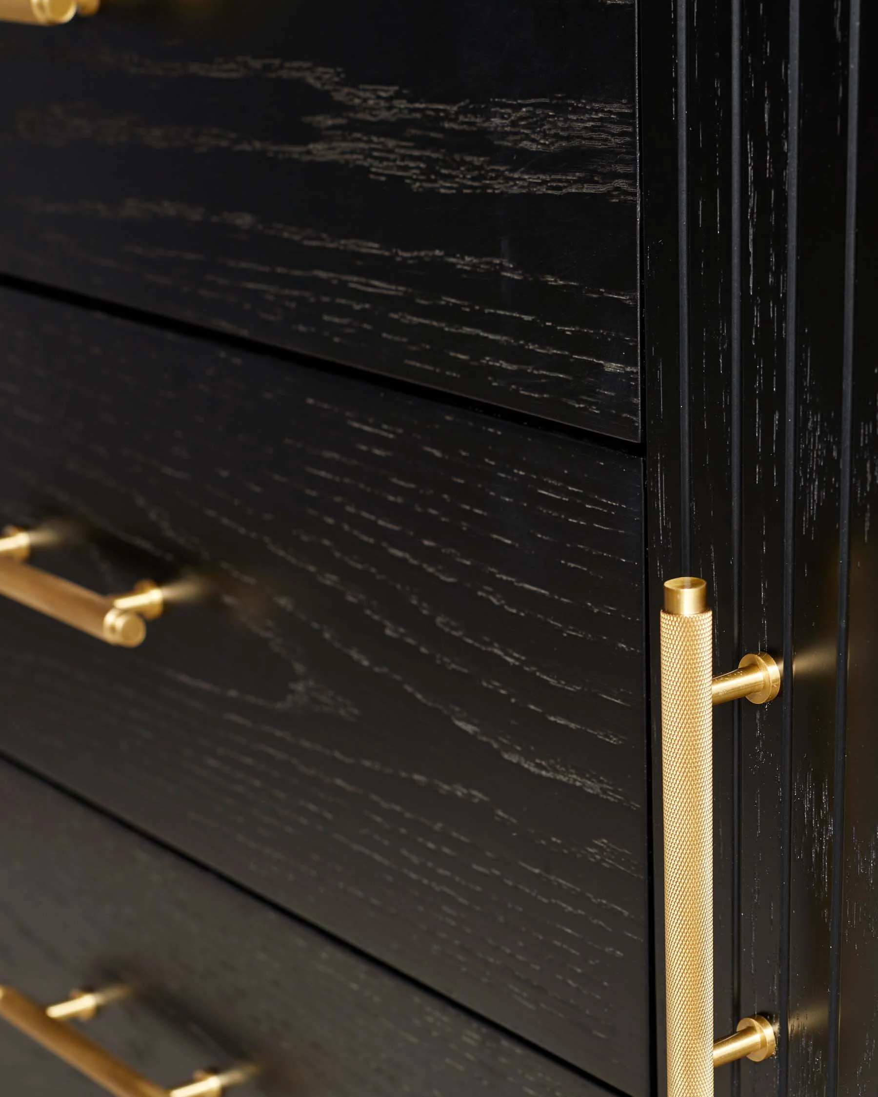 Kai Large Sideboard Black Oak with Brass - Image 5