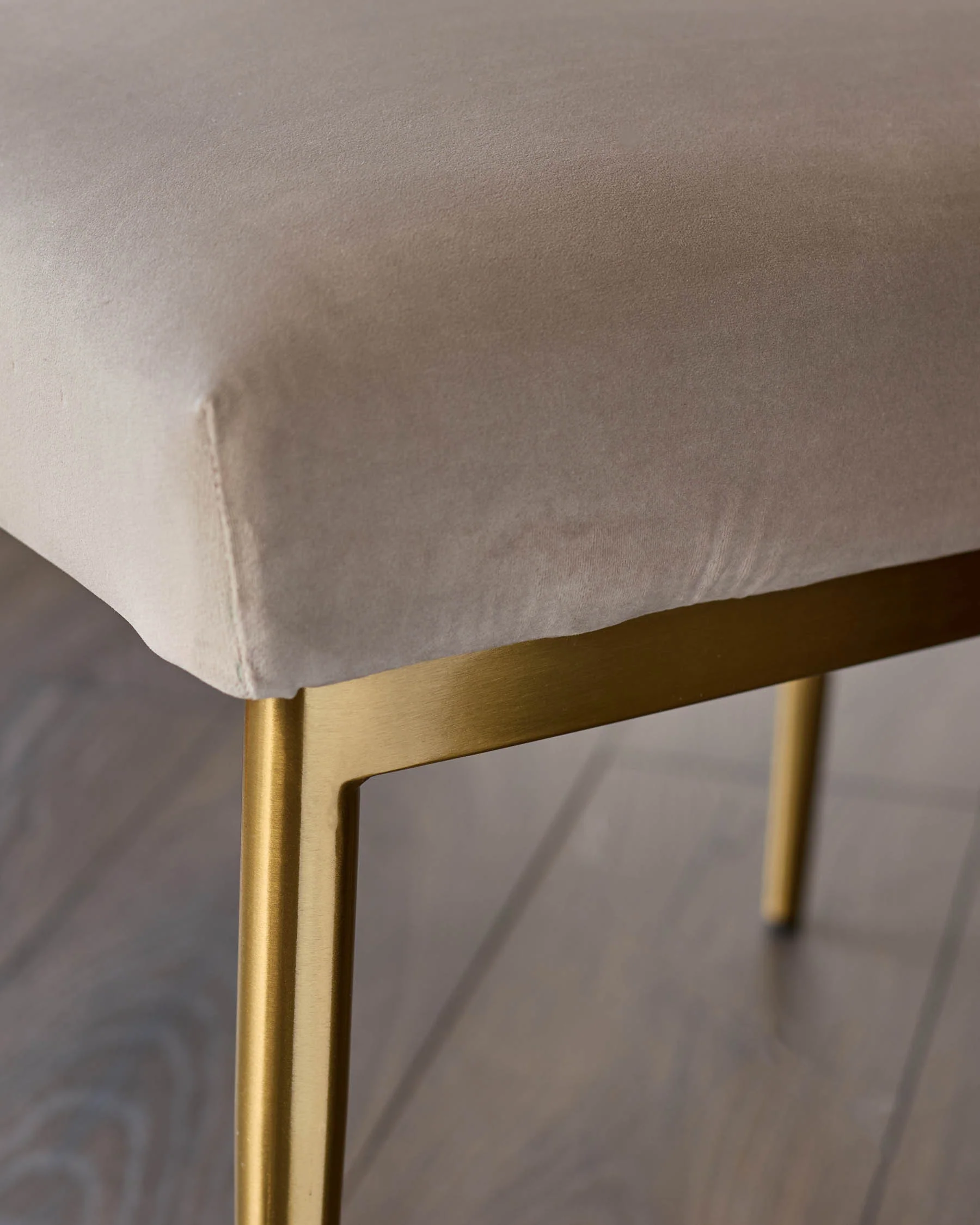 Keira Champagne Velvet Dining Chair - Image 5