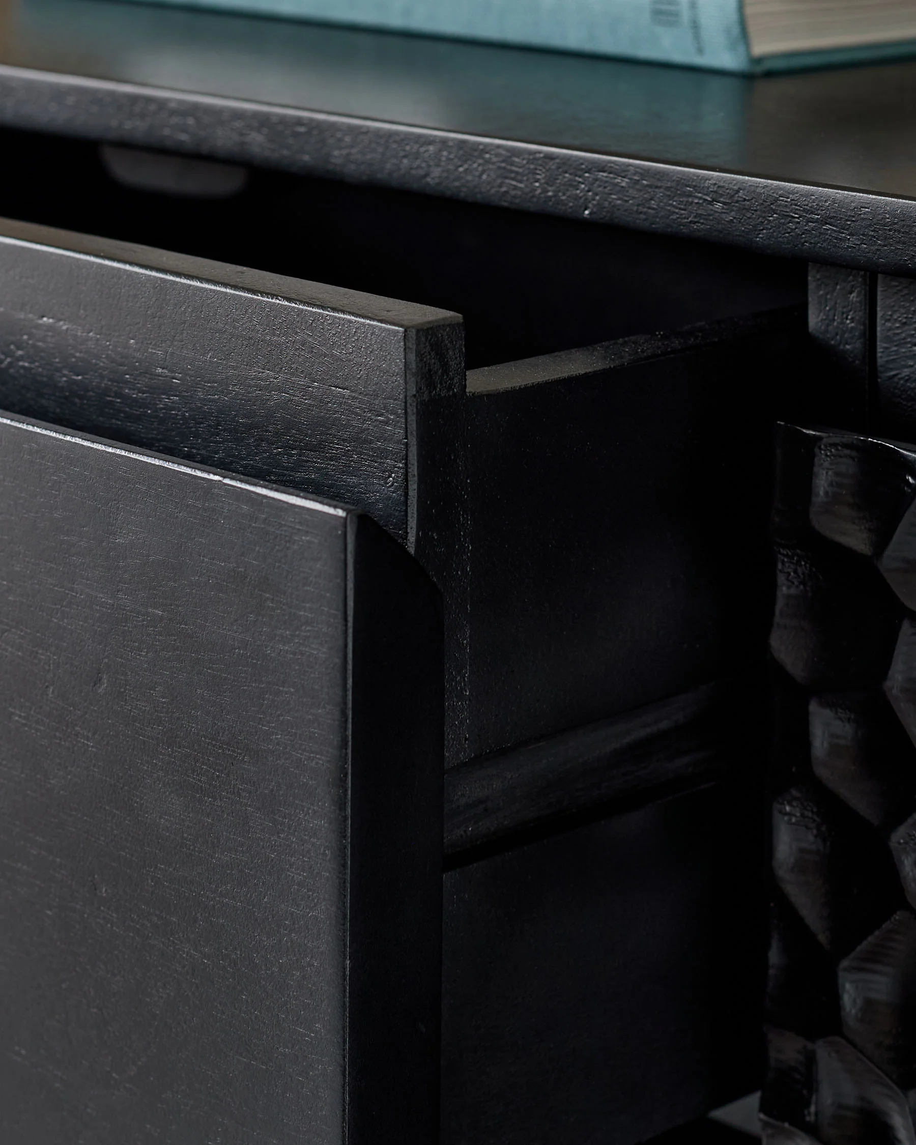Knox black wood large sideboard - Image 6