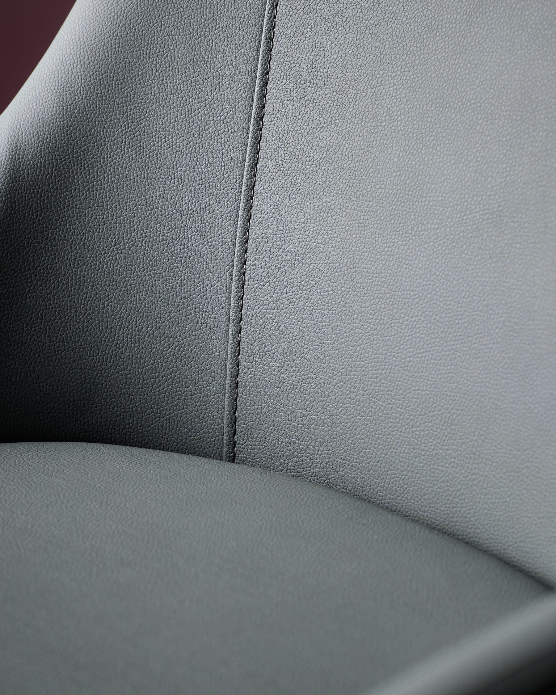 Kyro Dark Grey Faux Leather Dining Chair - Image 7