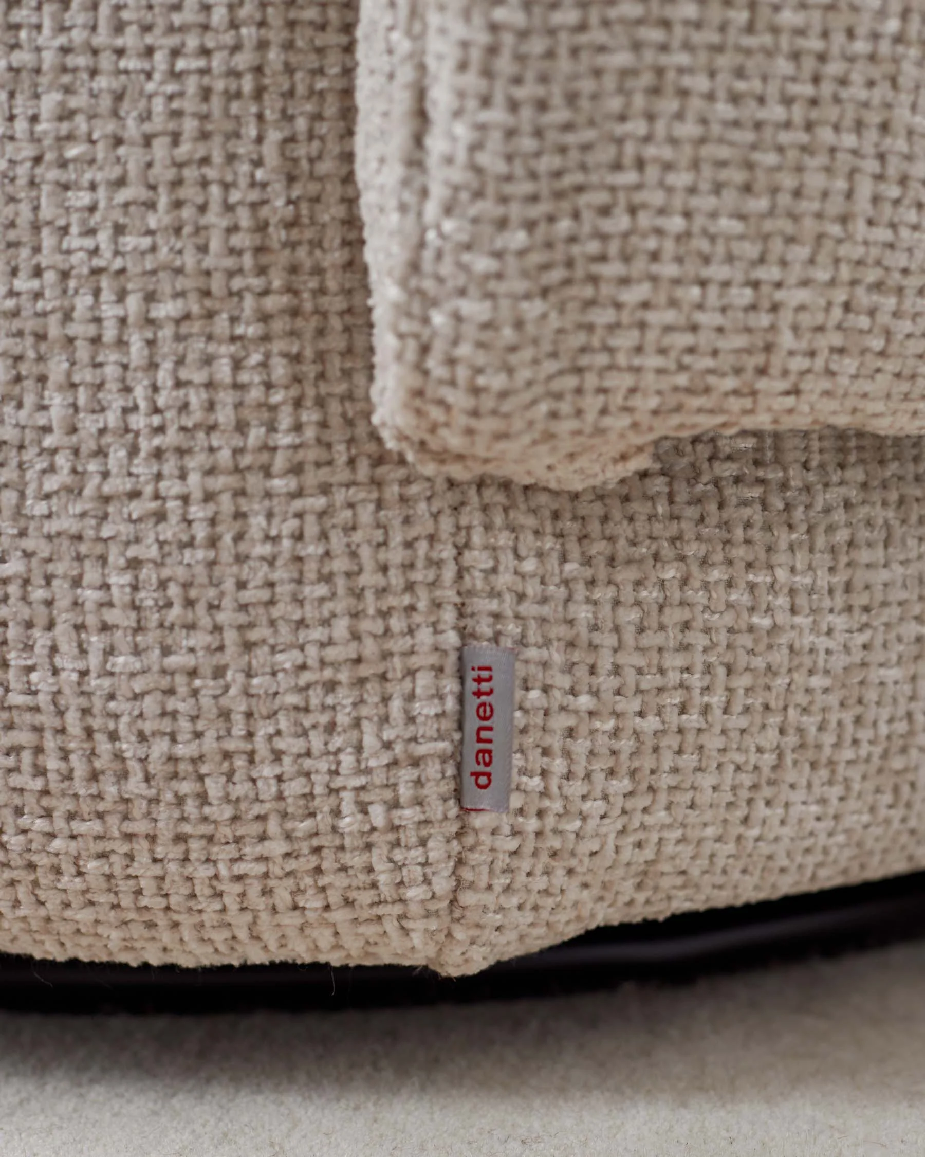 Landon natural fabric swivel accent chair - Image 5