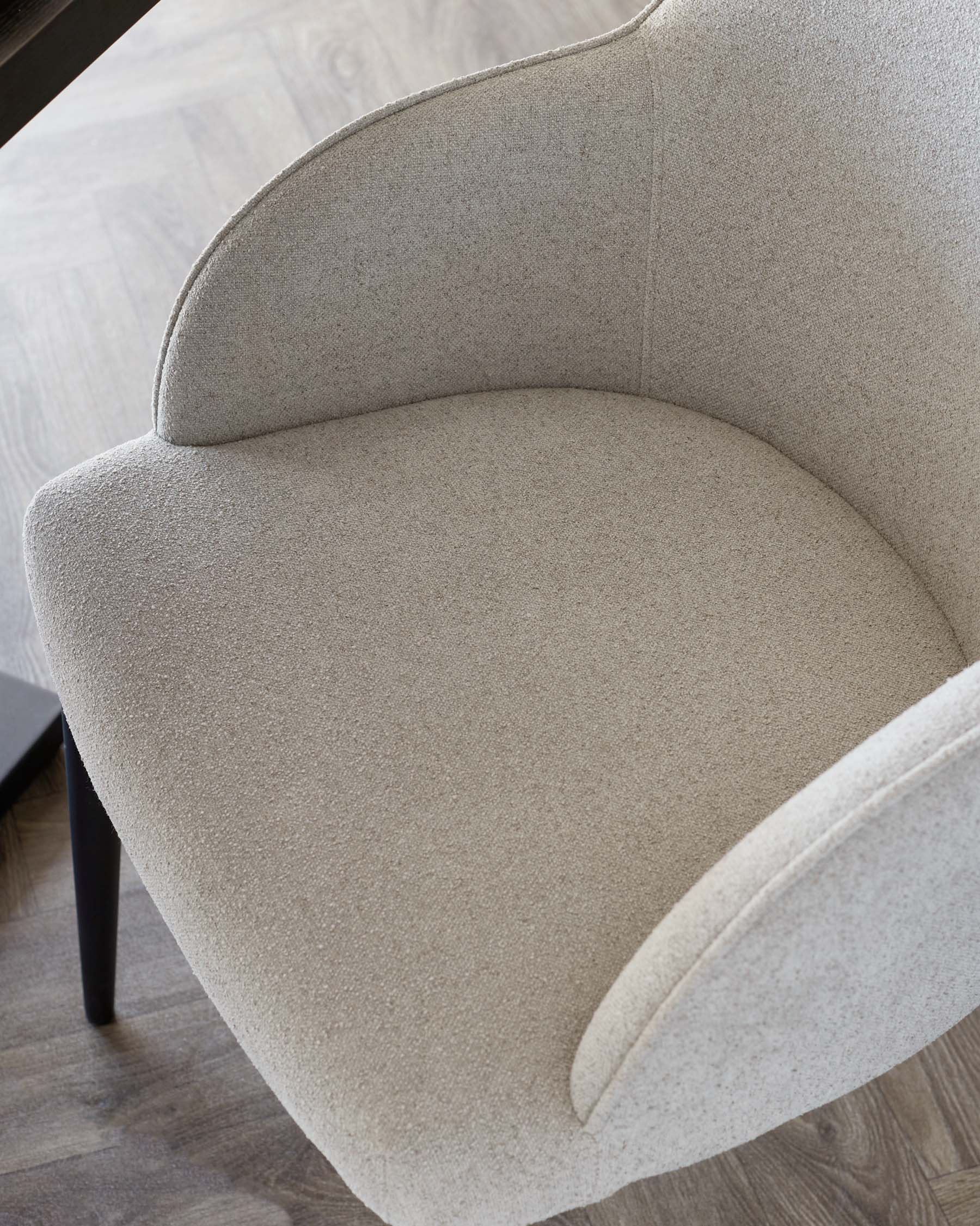 Lani Light Grey Boucle Dining Chair - Image 3