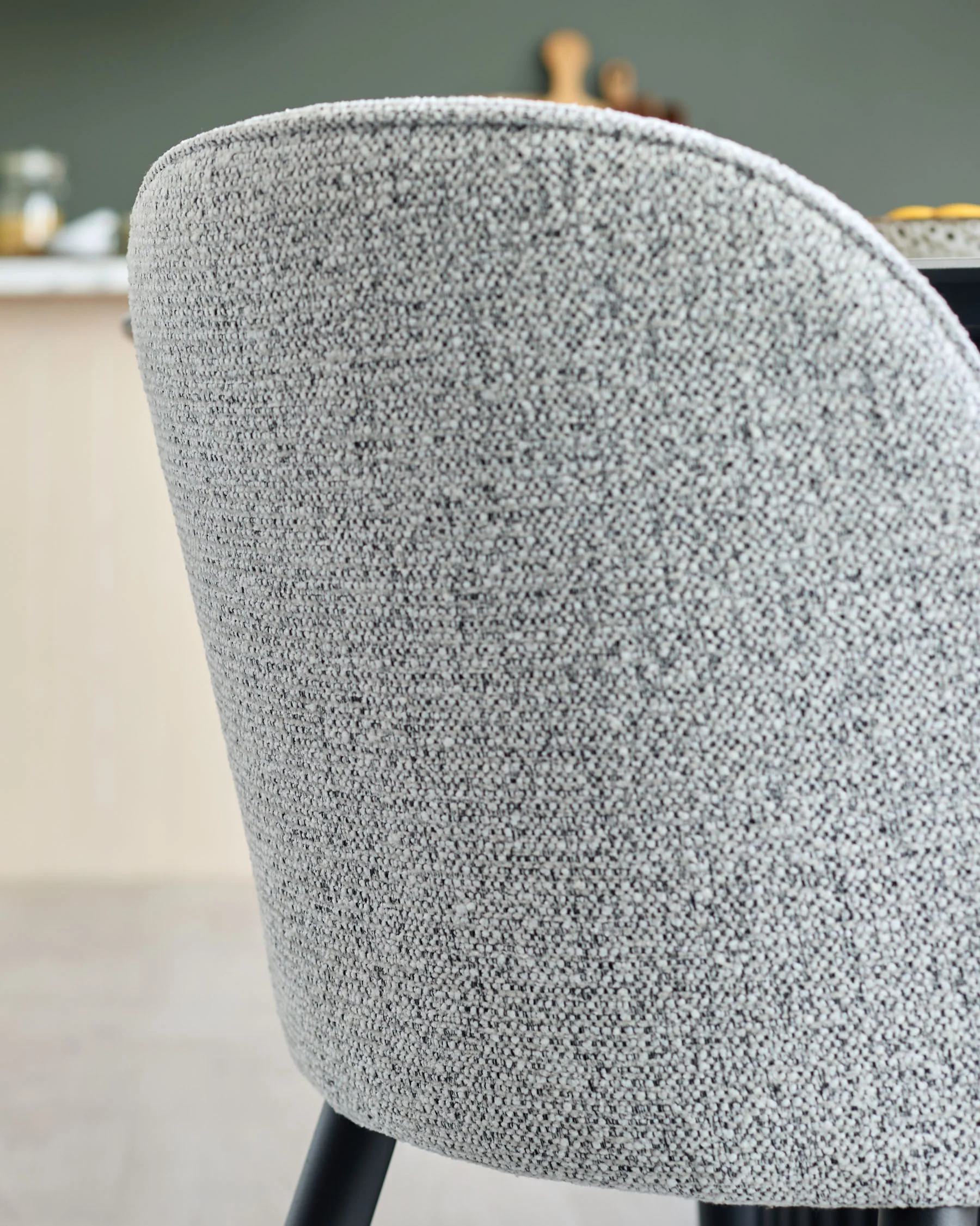 Lani grey fabric dining chair - Image 5