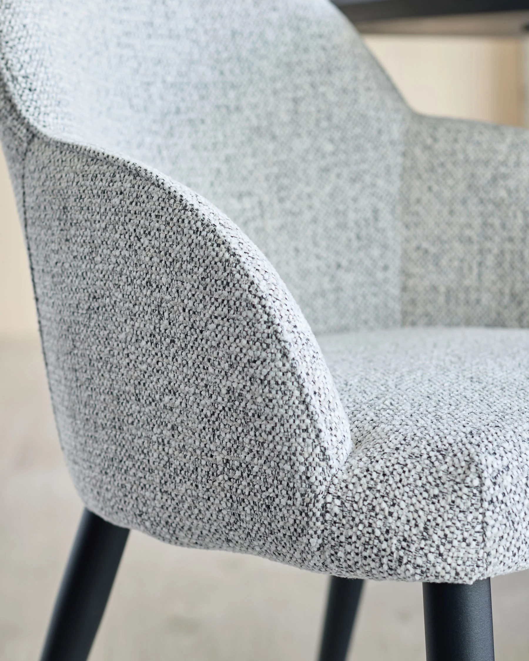 Lani grey fabric dining chair - Image 6