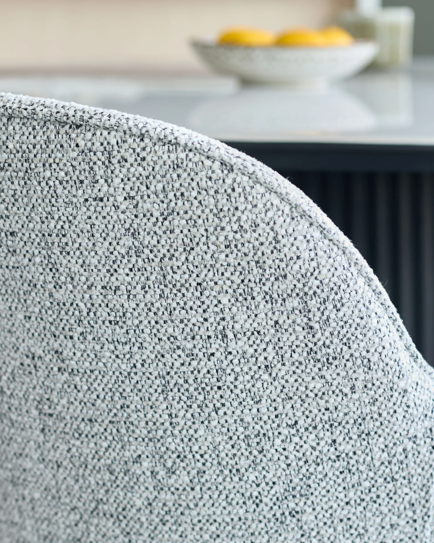 Lani grey fabric dining chair - Image 7