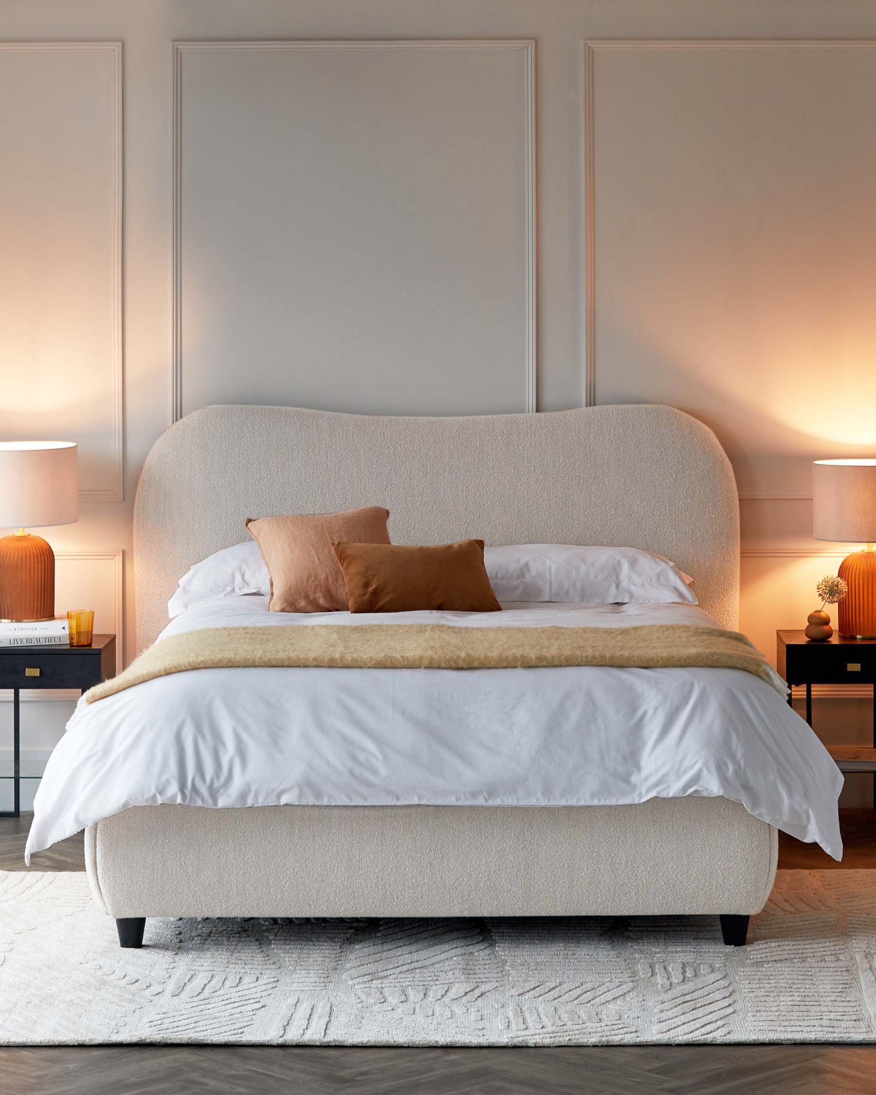 Lani ivory boucle super king ottoman storage bed - Image 3