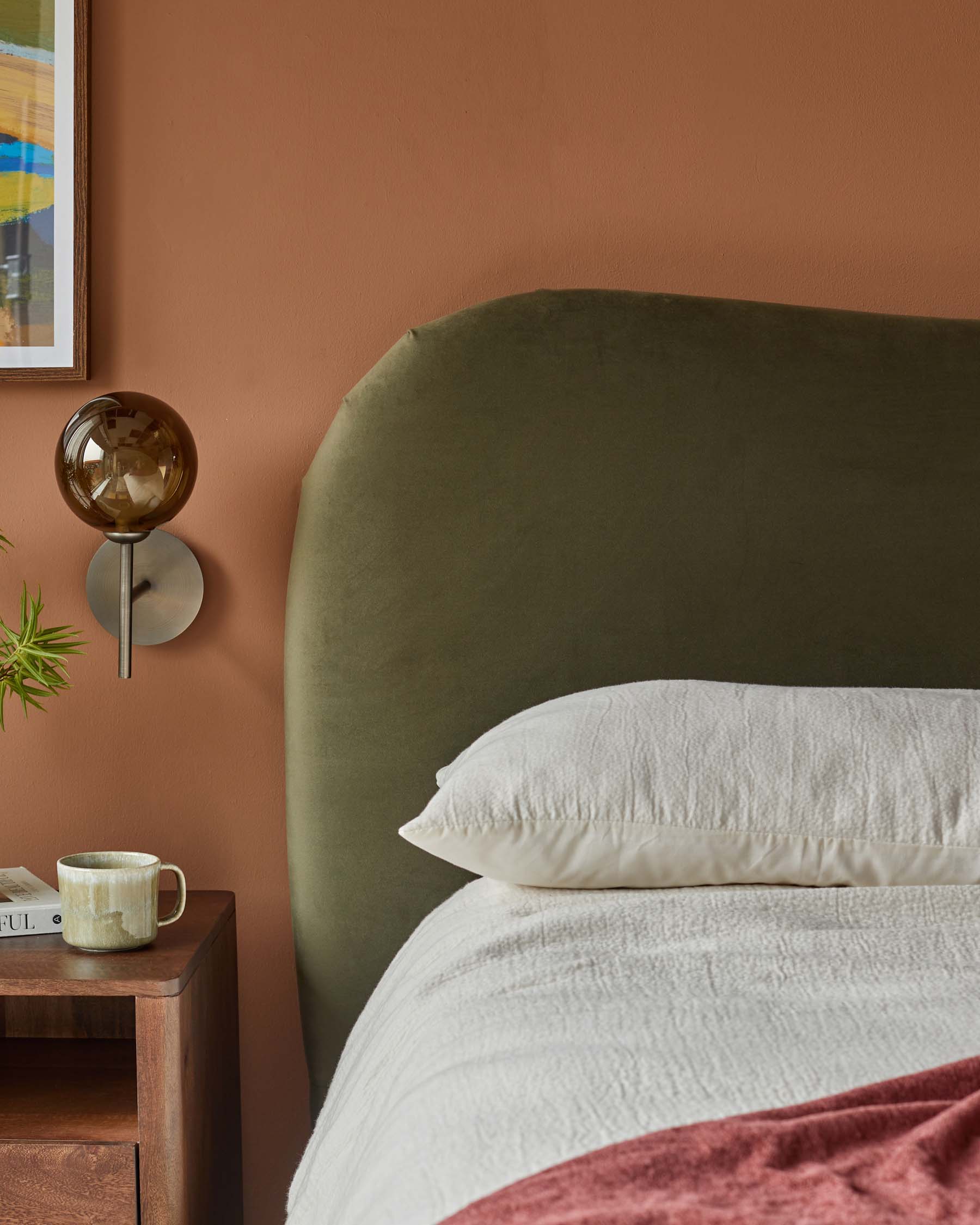 Lani olive green velvet super king ottoman storage bed - Image 4